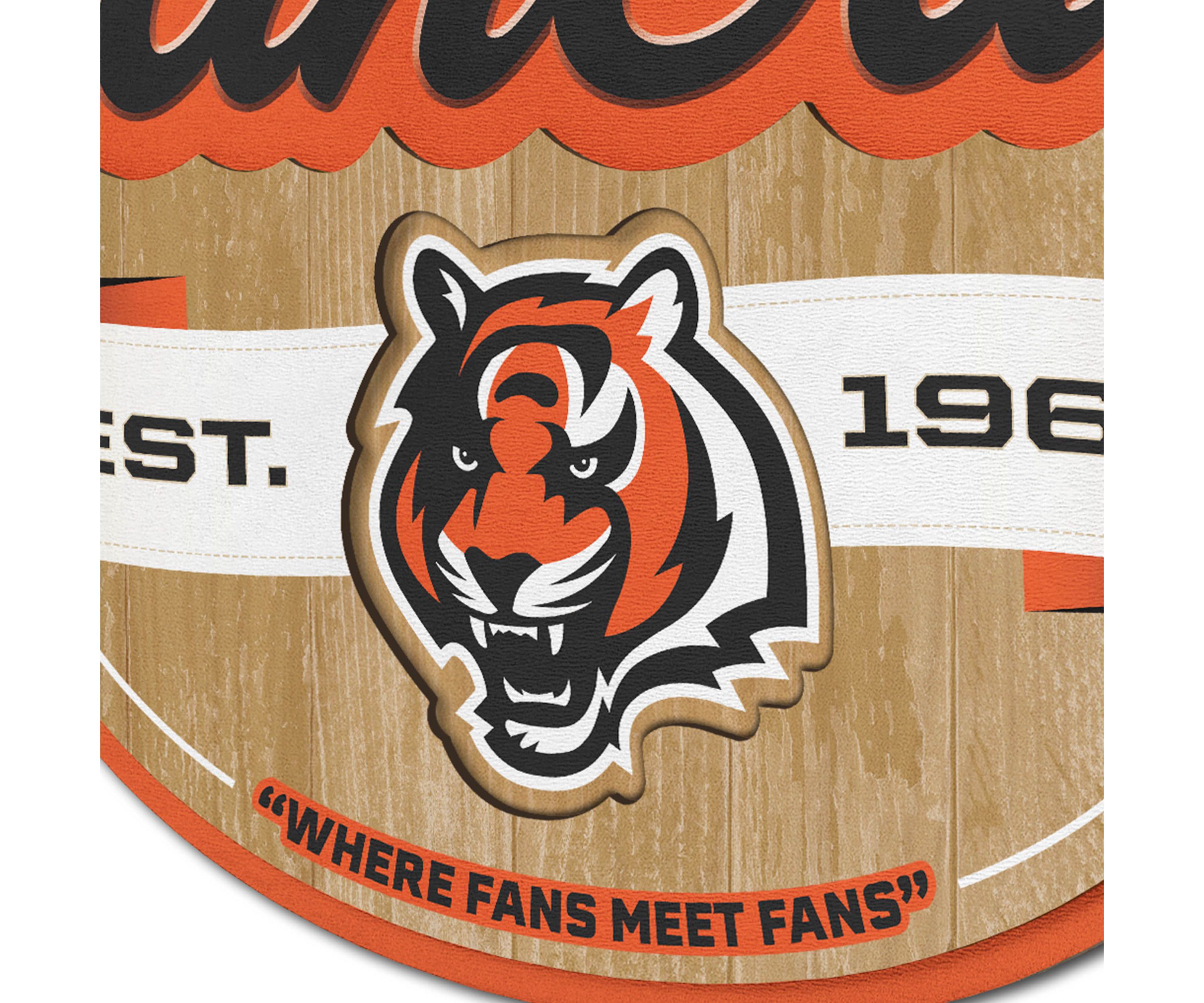 YouTheFan NFL Cincinnati Bengals Fan Cave Sign