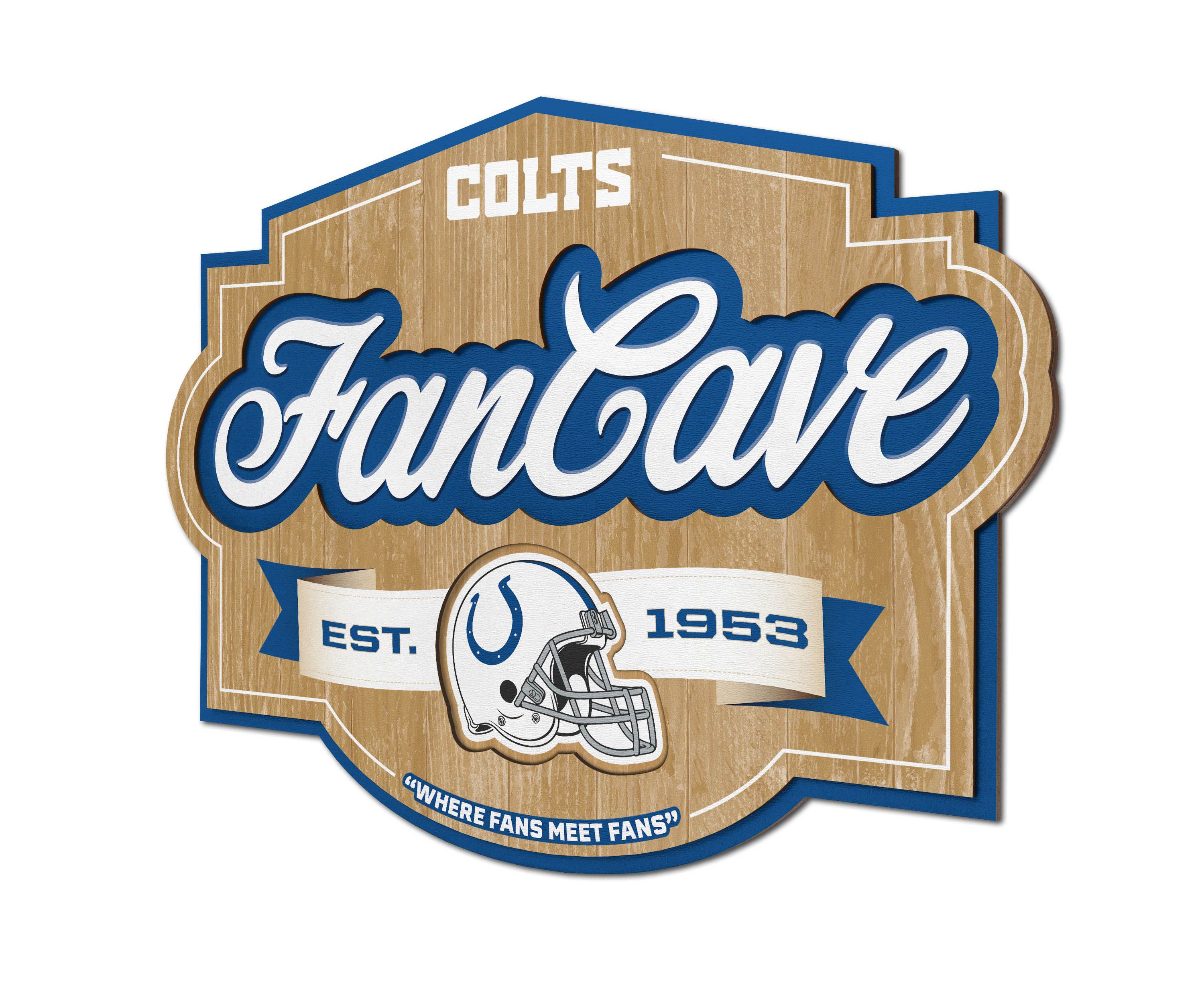 YouTheFan NFL Indianapolis Colts Fan Cave Sign