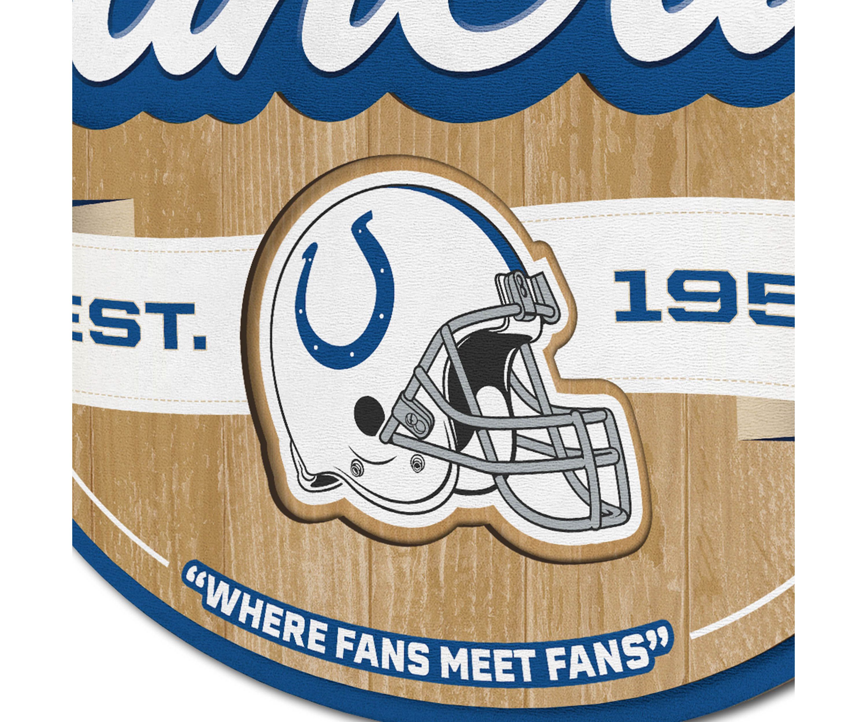 YouTheFan NFL Indianapolis Colts Fan Cave Sign