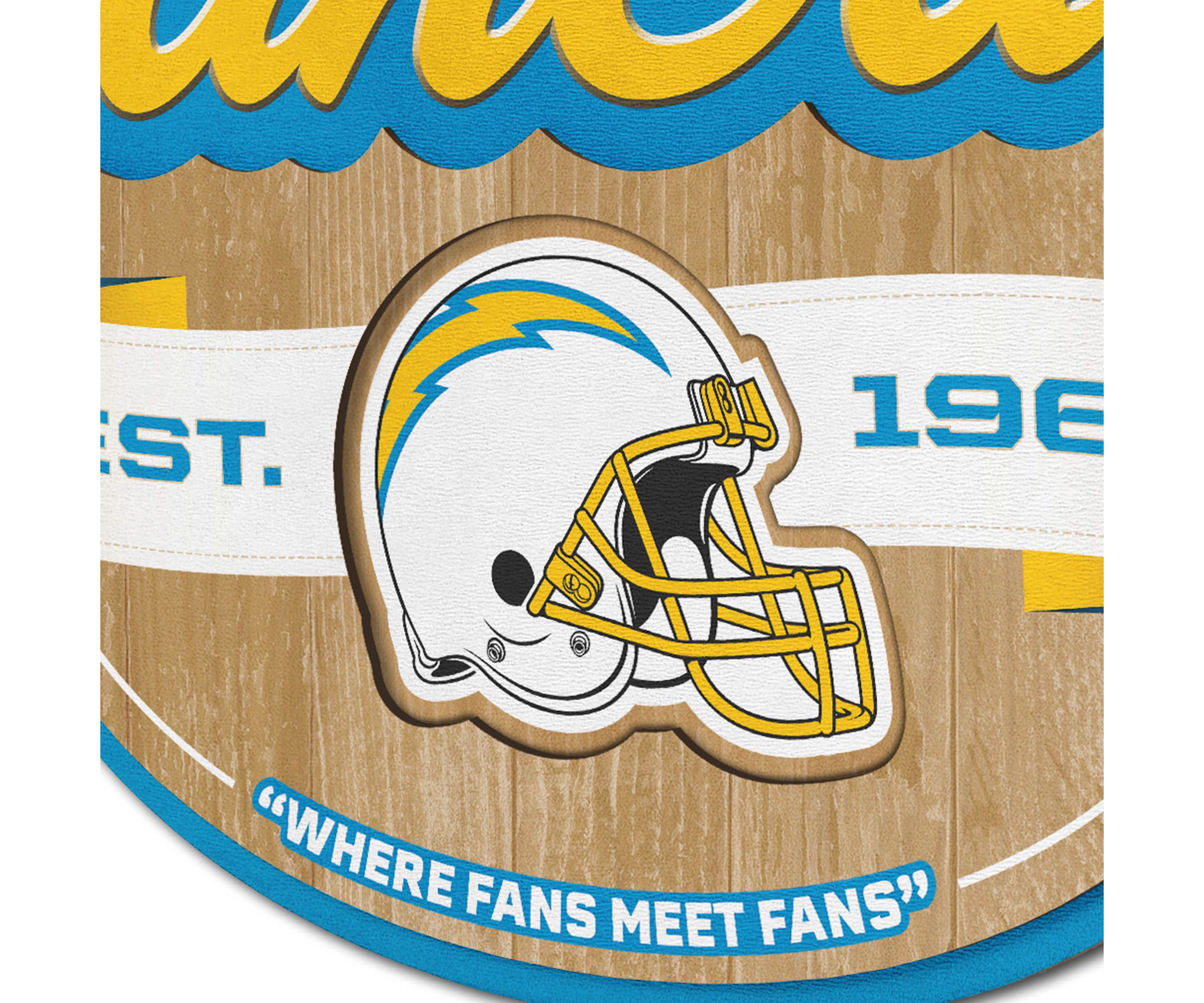 YouTheFan NFL Los Angeles Chargers Fan Cave Sign