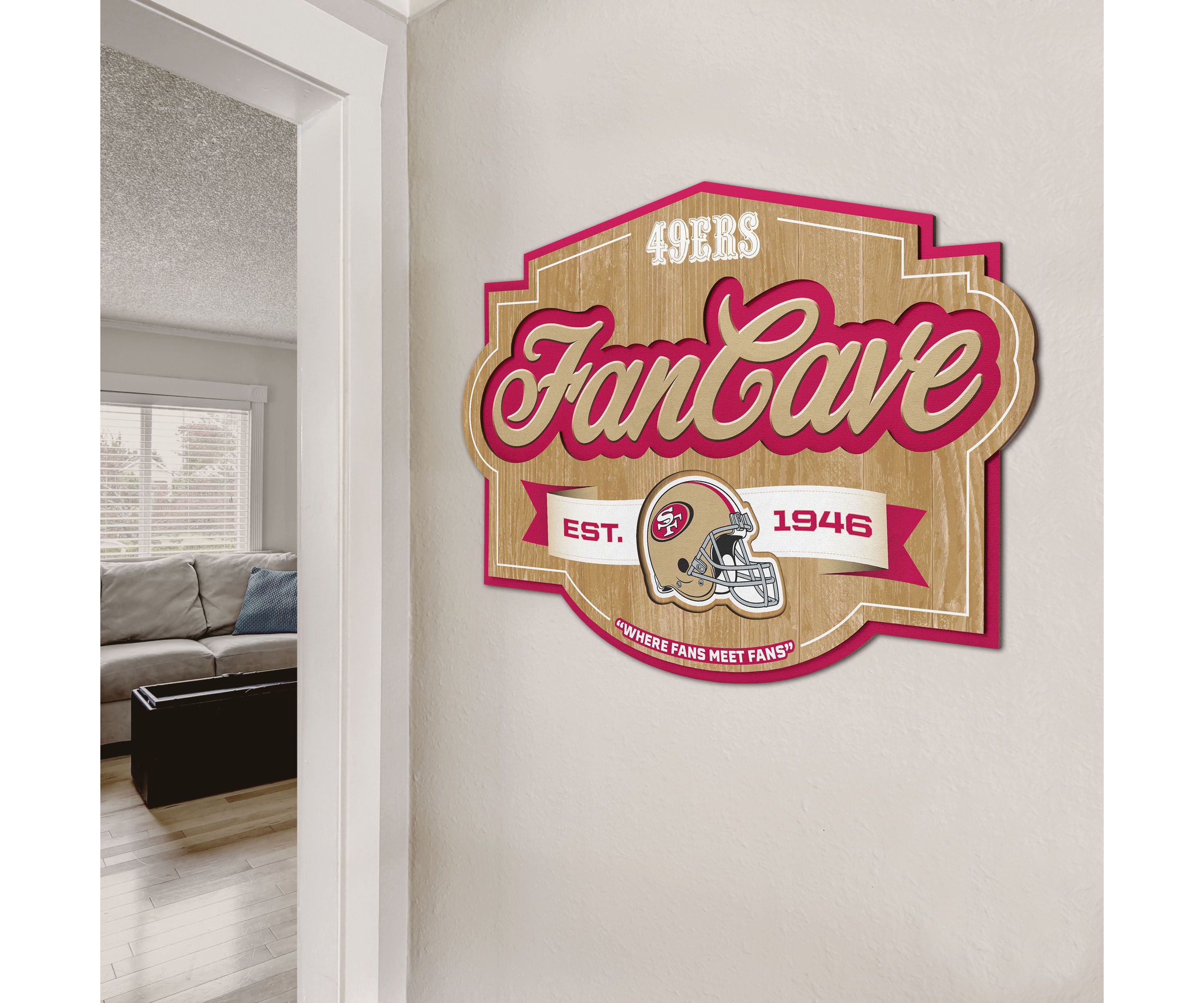 YouTheFan NFL San Francisco 49ers Fan Cave Sign