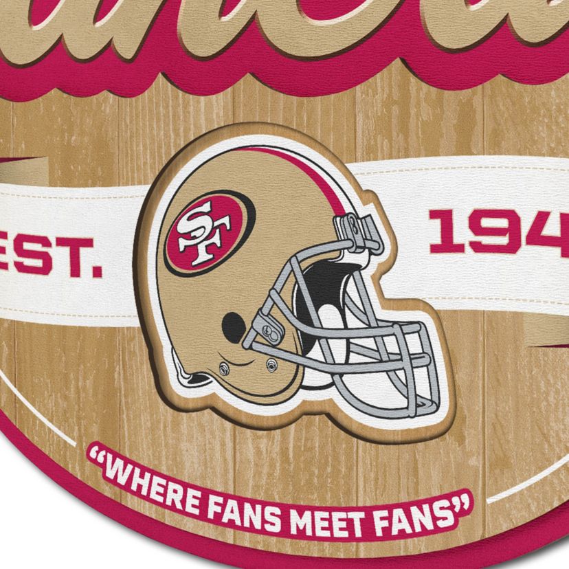 YouTheFan NFL San Francisco 49ers Fan Cave Sign