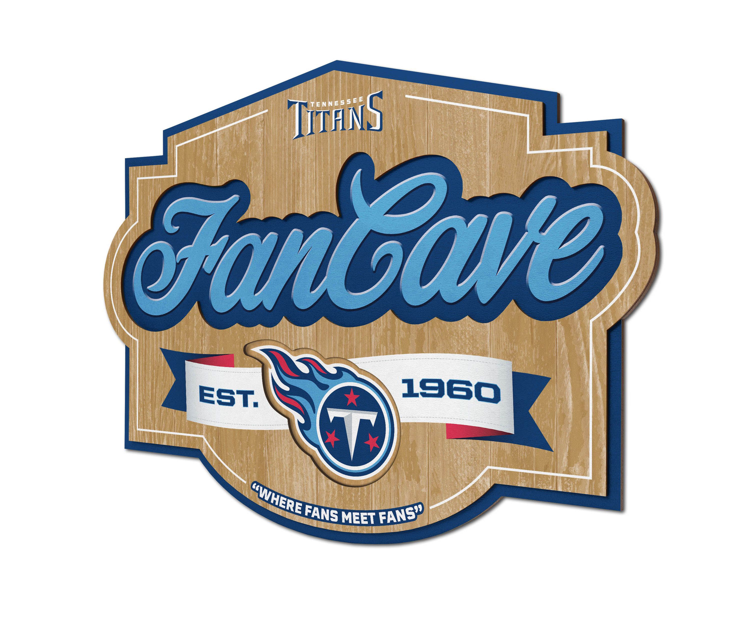 YouTheFan NFL Tennessee Titans Fan Cave Sign