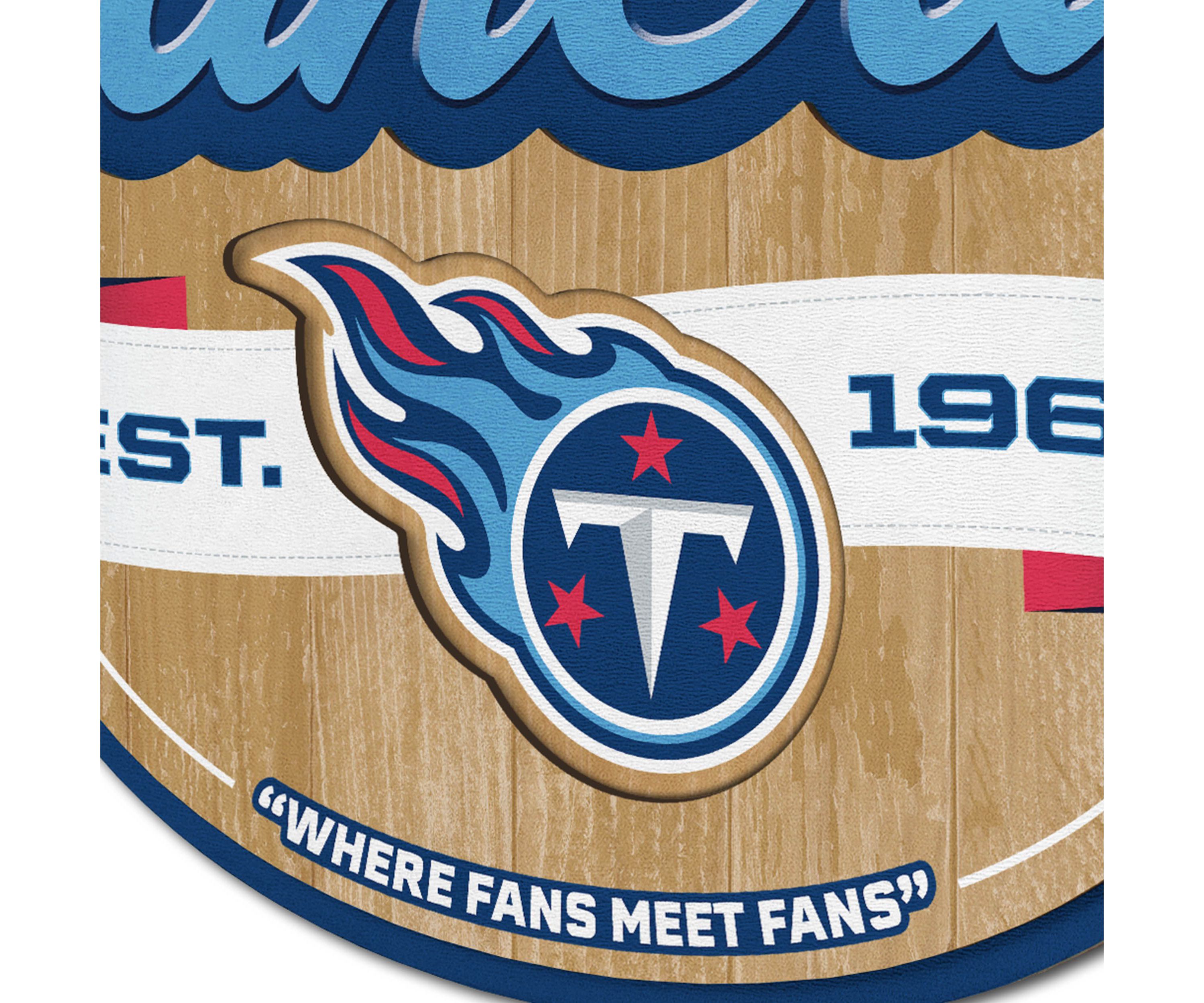 YouTheFan NFL Tennessee Titans Fan Cave Sign