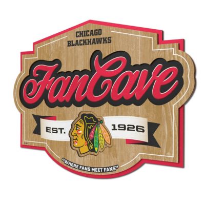 YouTheFan NHL Chicago Blackhawks Fan Cave Sign