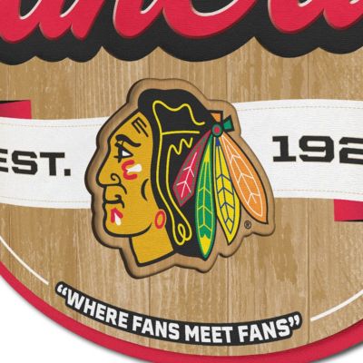 YouTheFan NHL Chicago Blackhawks Fan Cave Sign