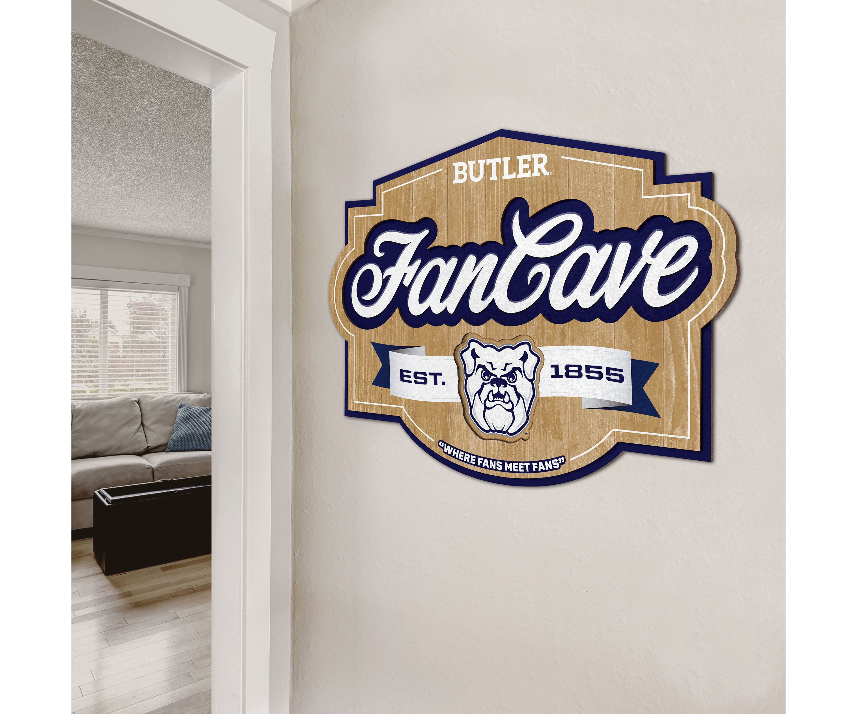 Butler University Bulldogs YouTheFan NCAA Butler Bulldogs Fan Cave Sign