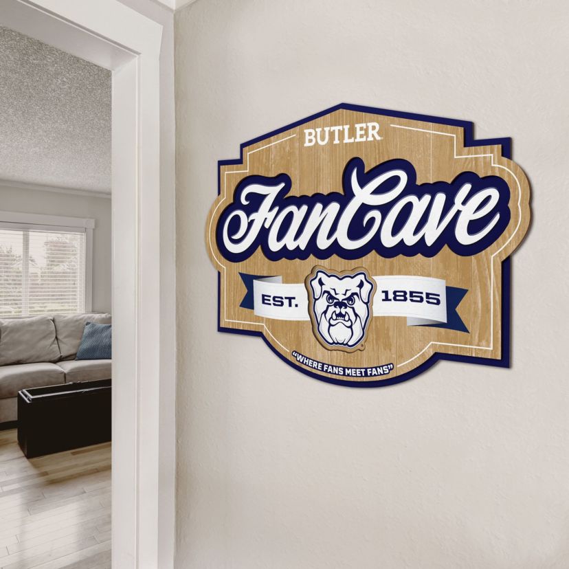 Butler University Bulldogs YouTheFan NCAA Butler Bulldogs Fan Cave Sign