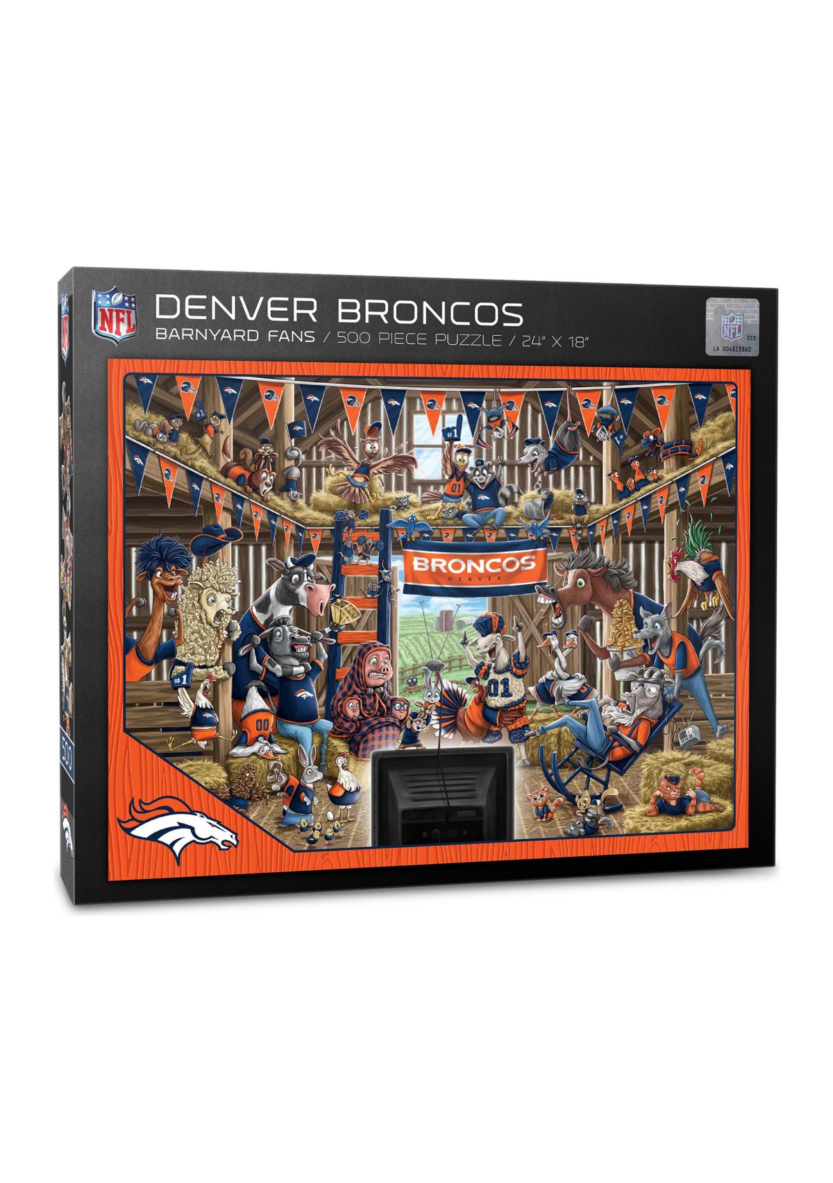 YouTheFan NFL Denver Broncos Barnyard Fans 500pc Puzzle