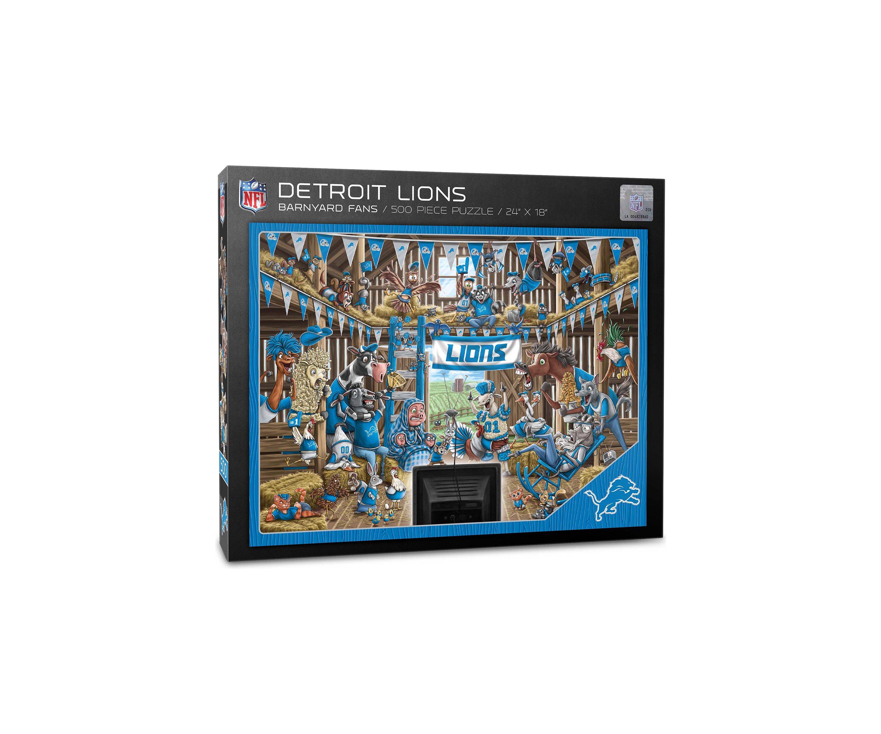 YouTheFan NFL Detroit Lions Barnyard Fans 500pc Puzzle