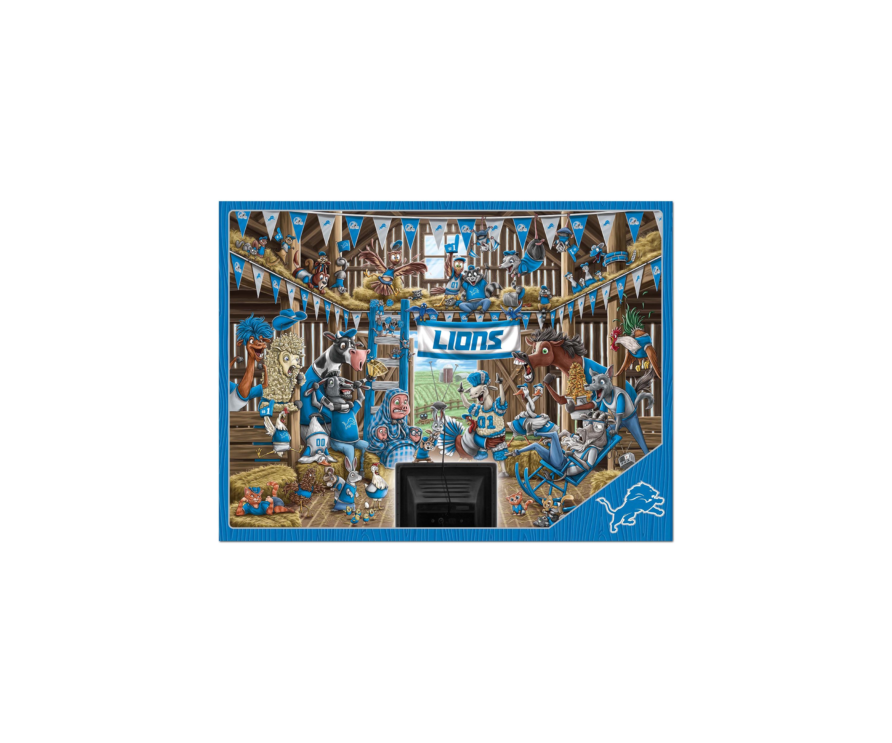 YouTheFan NFL Detroit Lions Barnyard Fans 500pc Puzzle