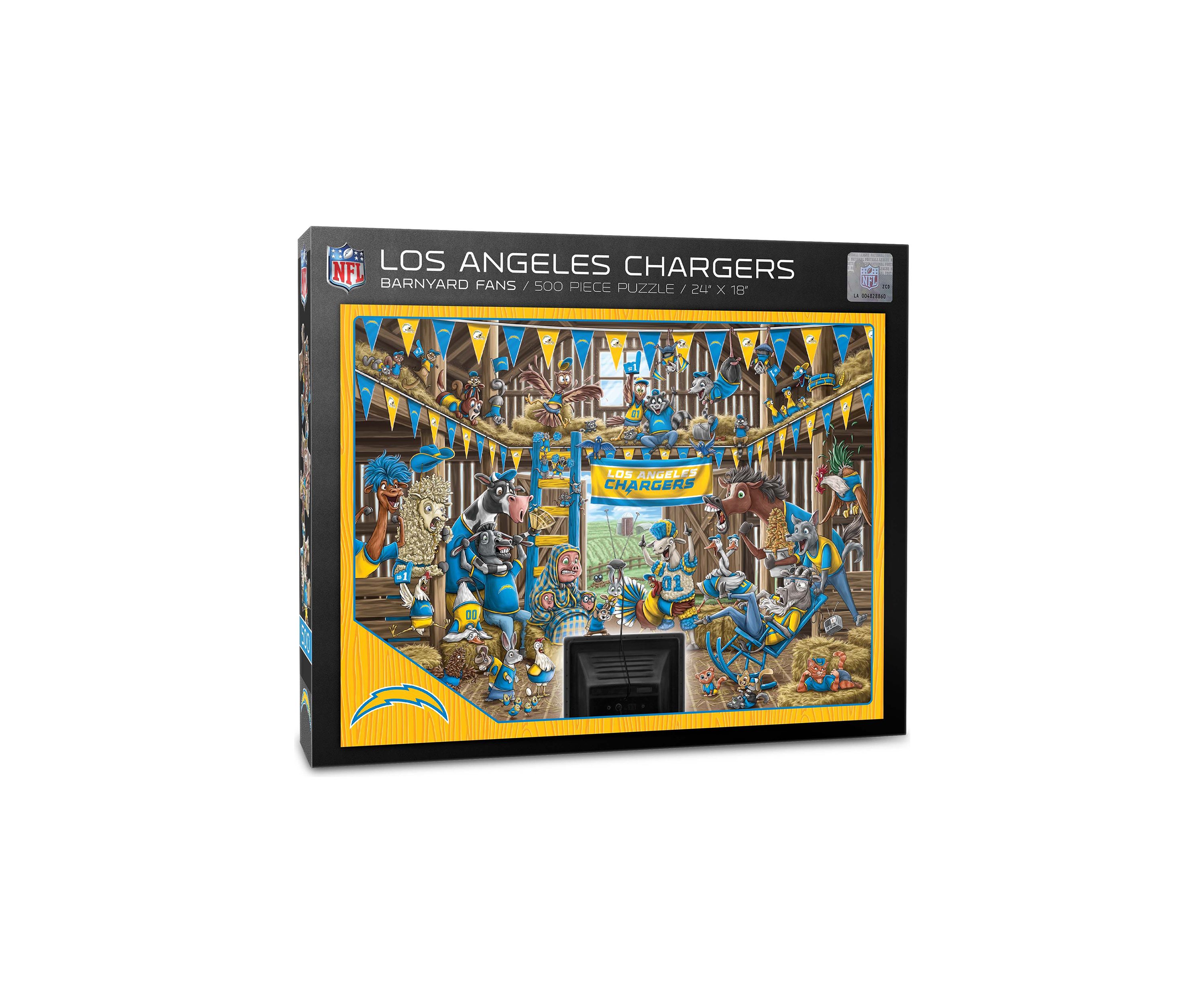 Oakland Raiders YouTheFan NFL Las Vegas Raiders Barnyard Fans 500pc Puzzle