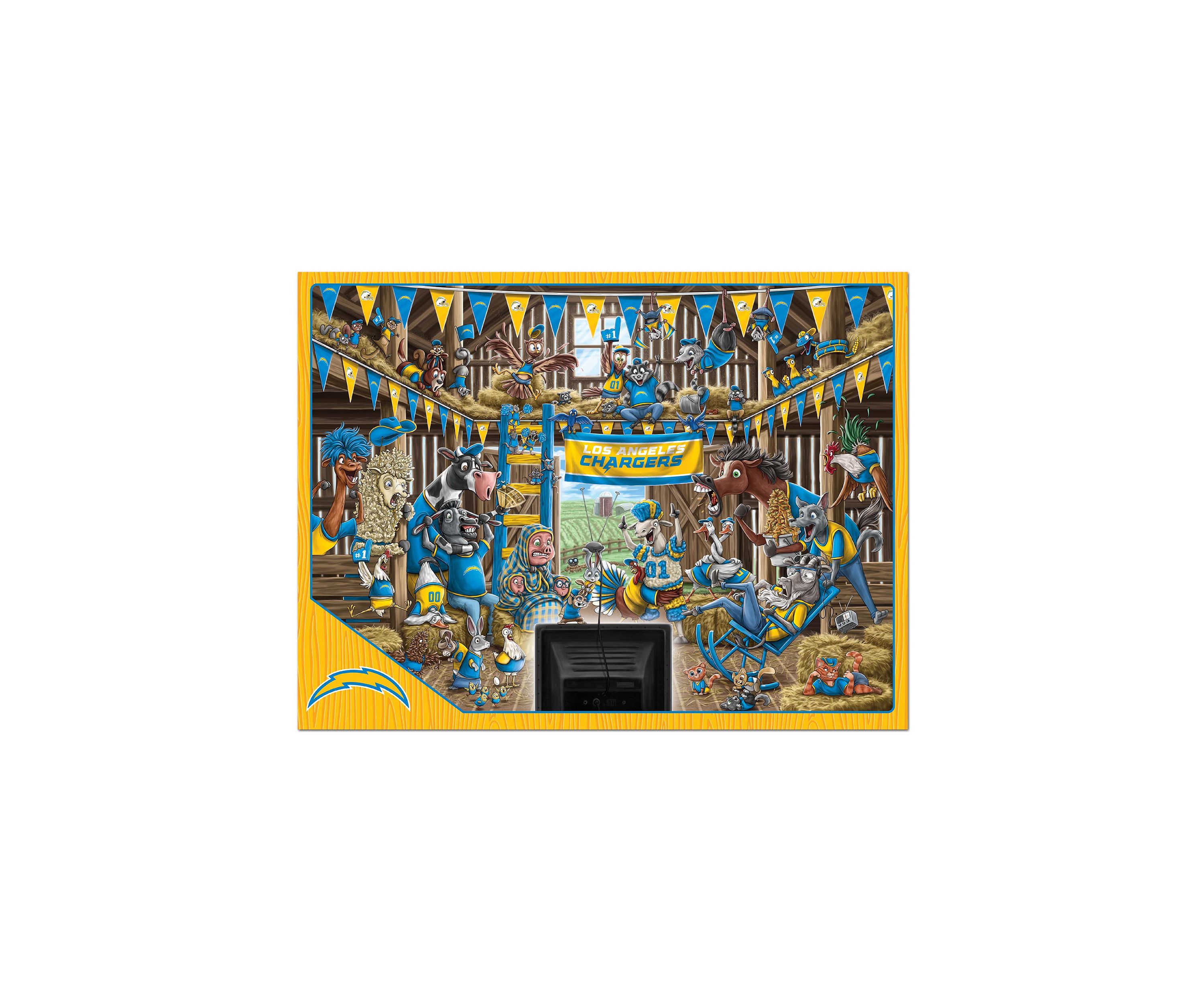 Oakland Raiders YouTheFan NFL Las Vegas Raiders Barnyard Fans 500pc Puzzle