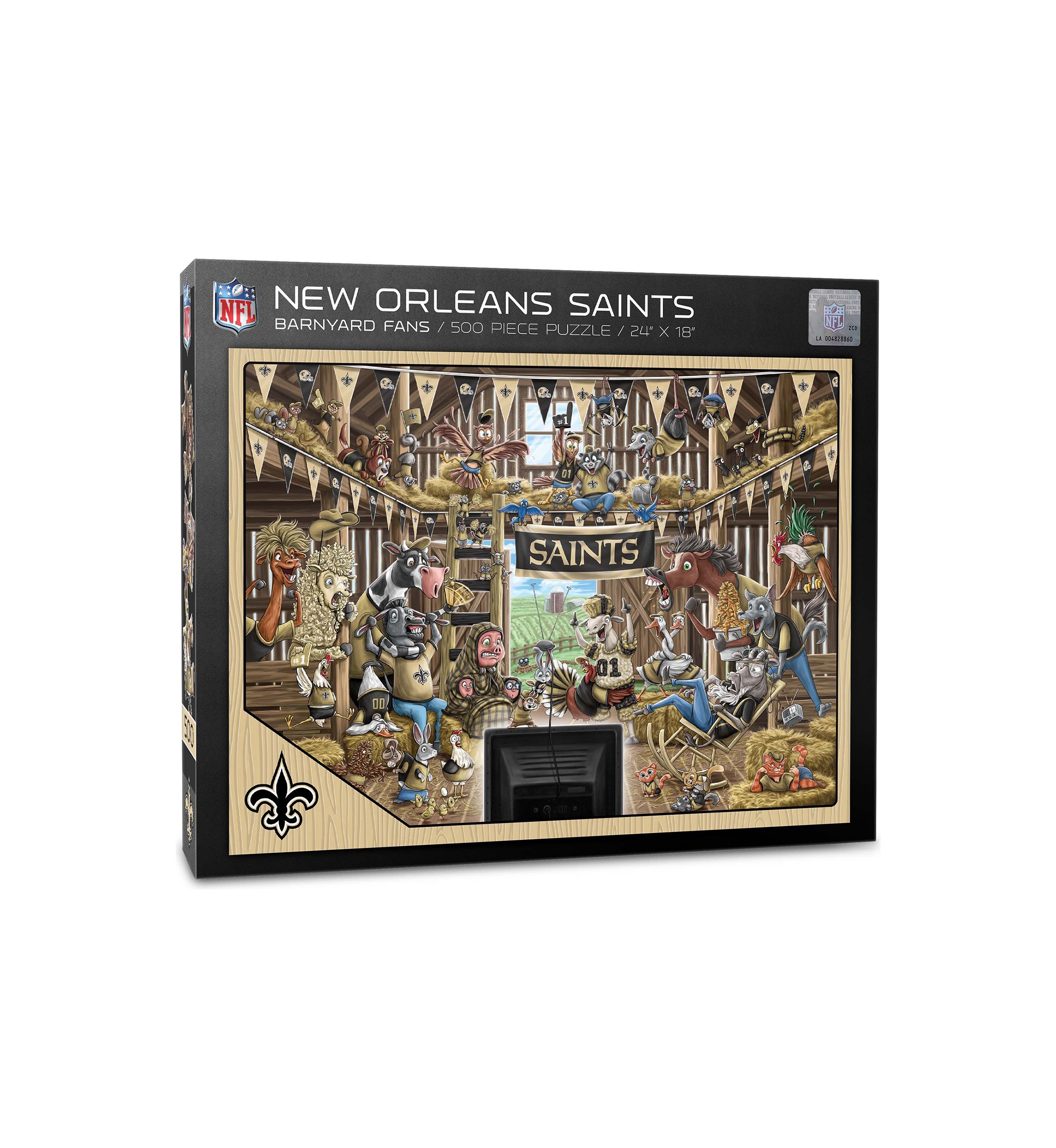 YouTheFan NFL New Orleans Saints Barnyard Fans 500pc Puzzle