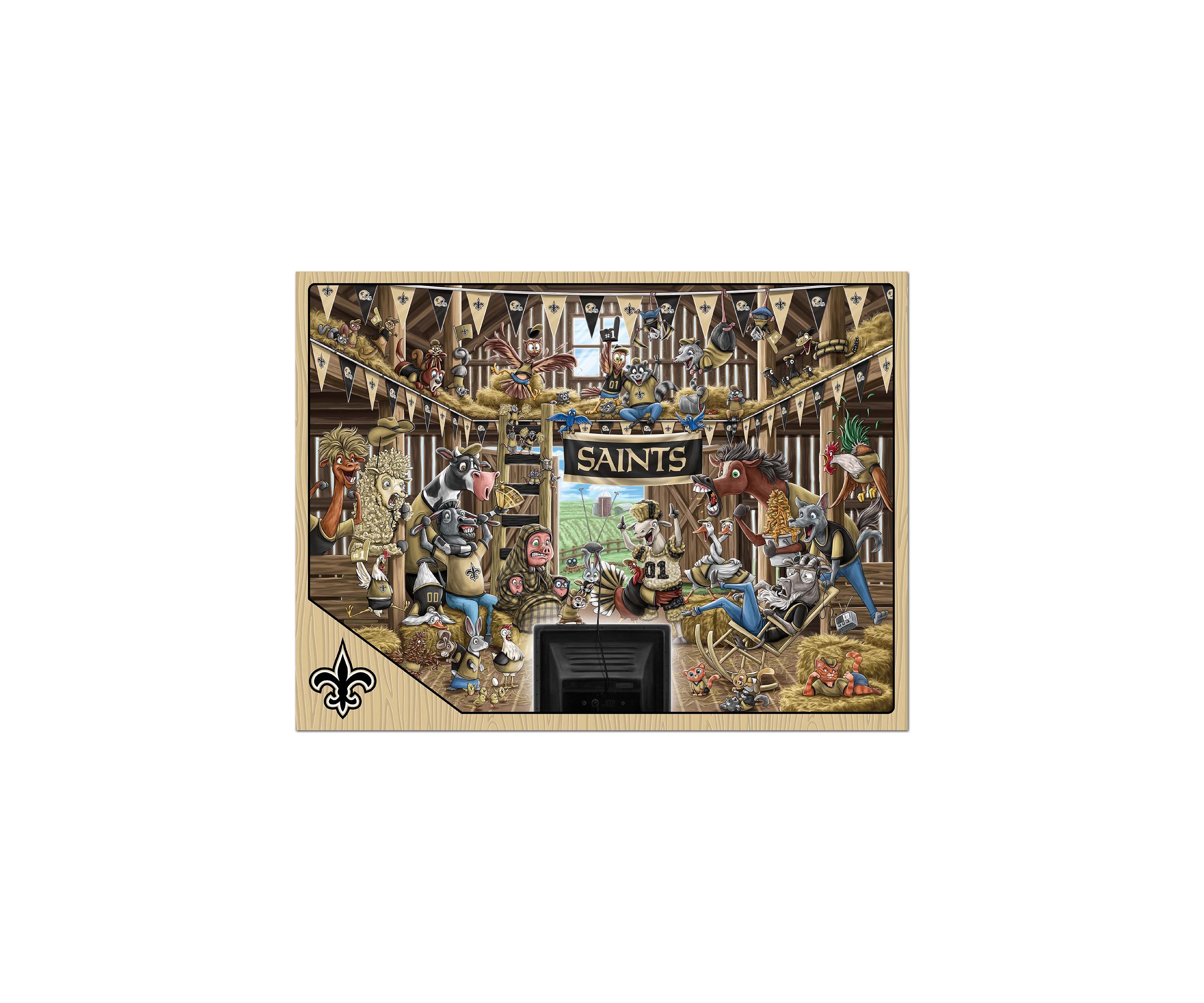 YouTheFan NFL New Orleans Saints Barnyard Fans 500pc Puzzle