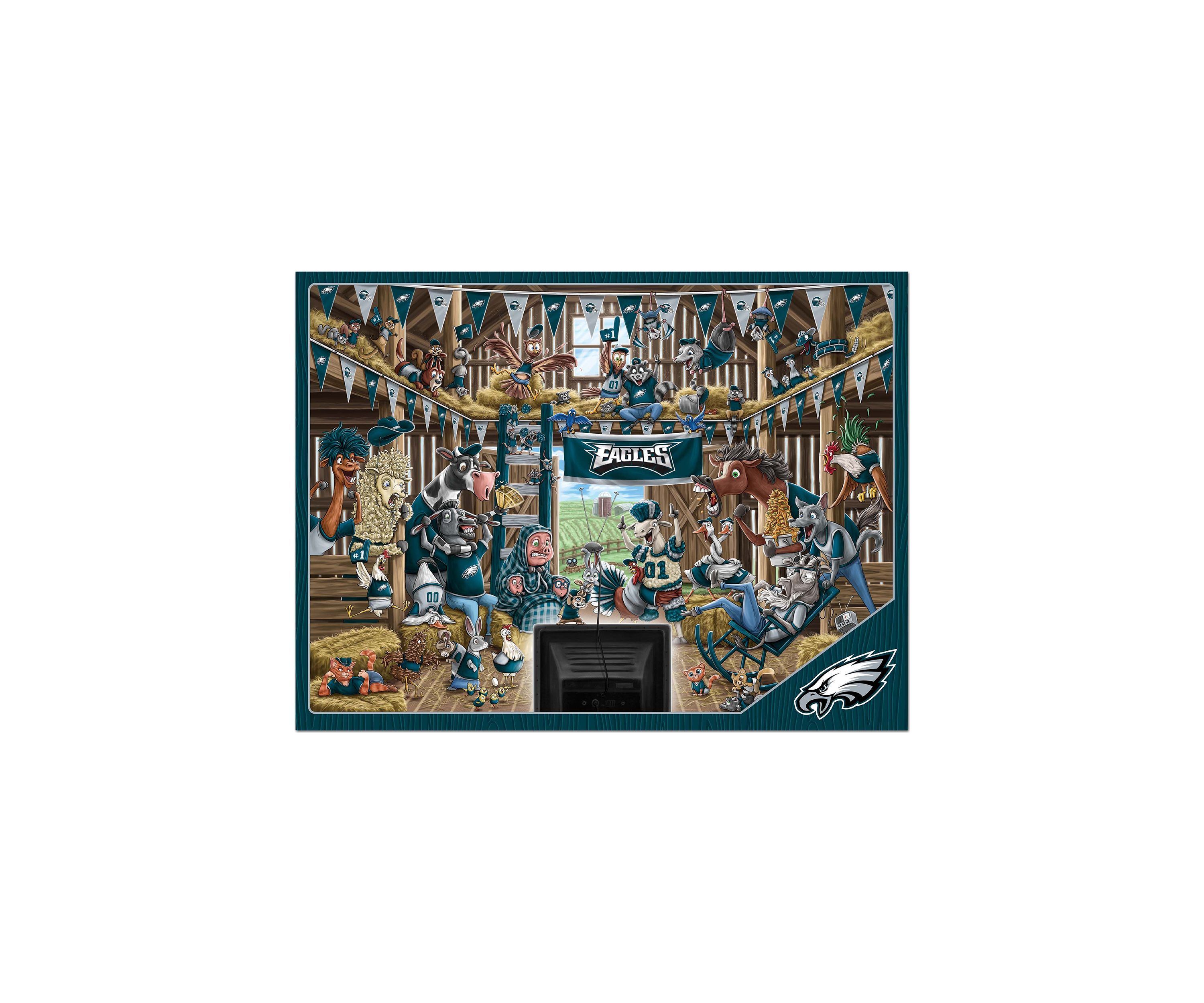 YouTheFan NFL Philadelphia Eagles Barnyard Fans 500pc Puzzle