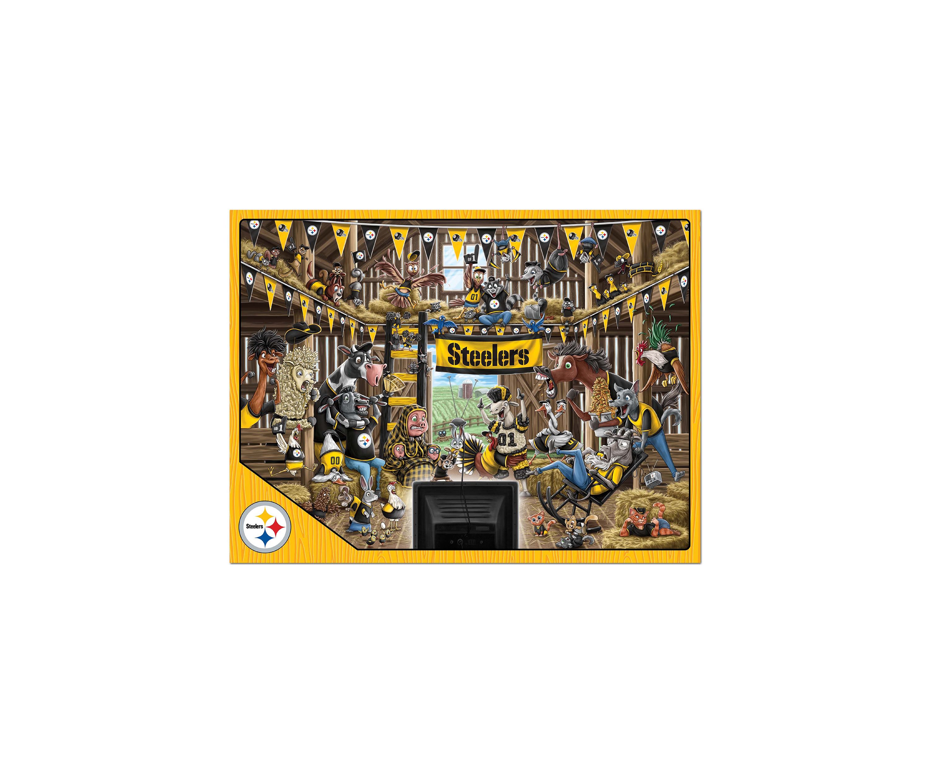 YouTheFan NFL Pittsburgh Steelers Barnyard Fans 500pc Puzzle