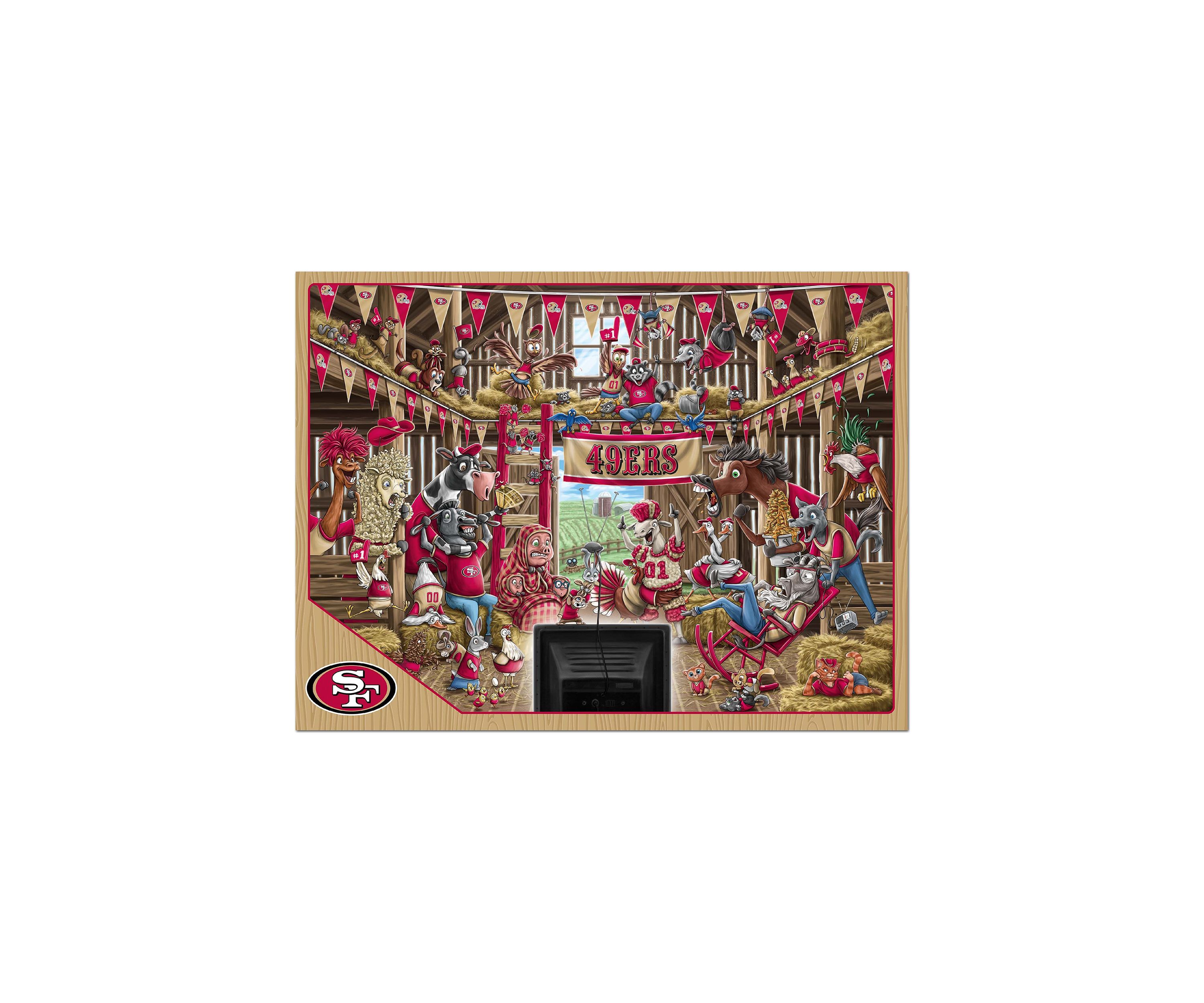 YouTheFan NFL San Francisco 49ers Barnyard Fans 500pc Puzzle