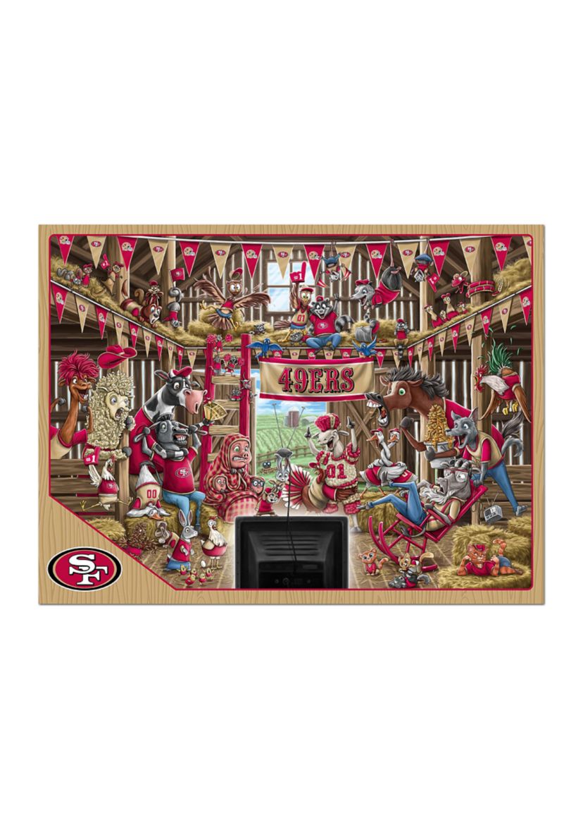 YouTheFan NFL San Francisco 49ers Barnyard Fans 500pc Puzzle