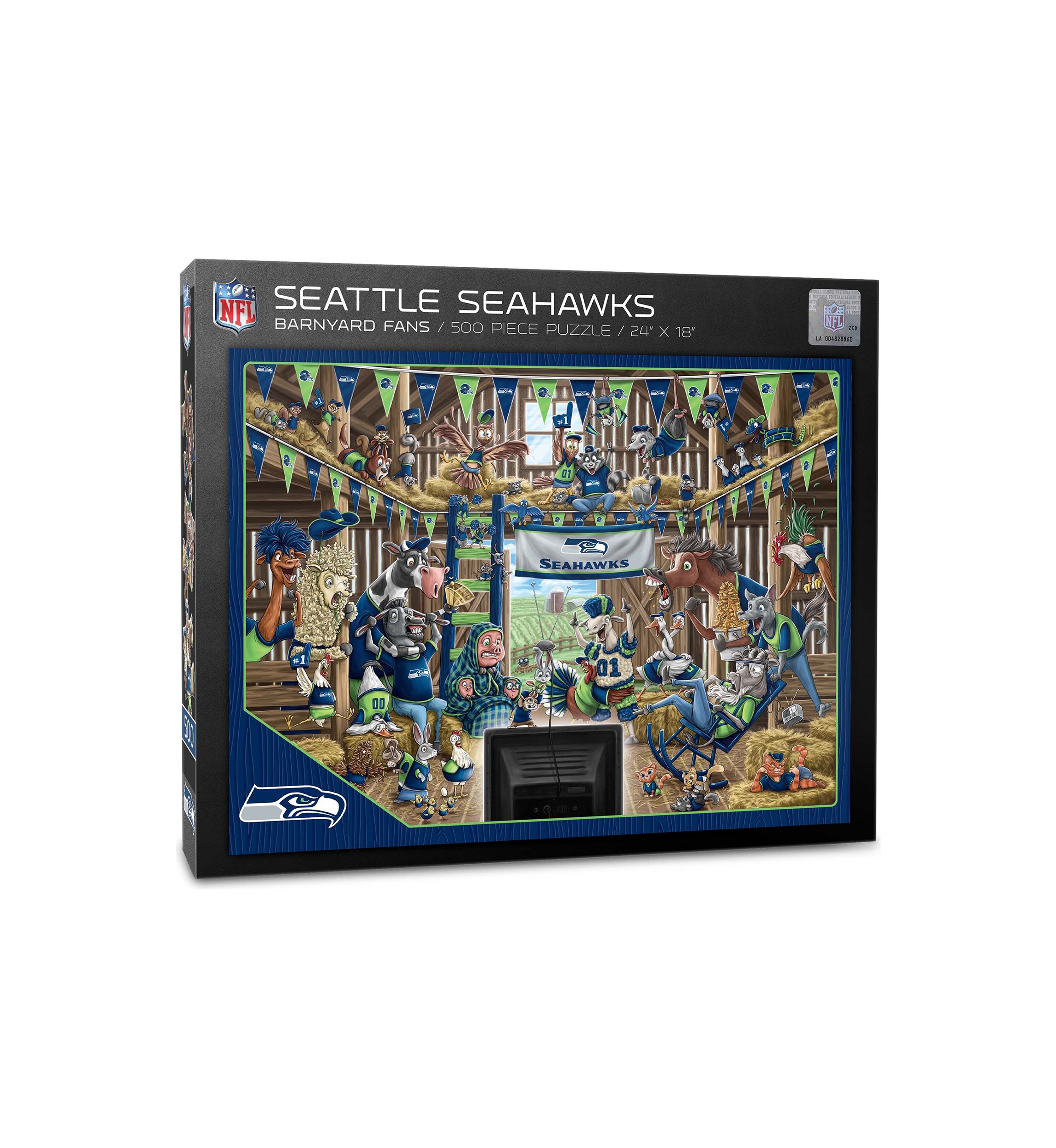 YouTheFan NFL Seattle Seahawks Barnyard Fans 500pc Puzzle