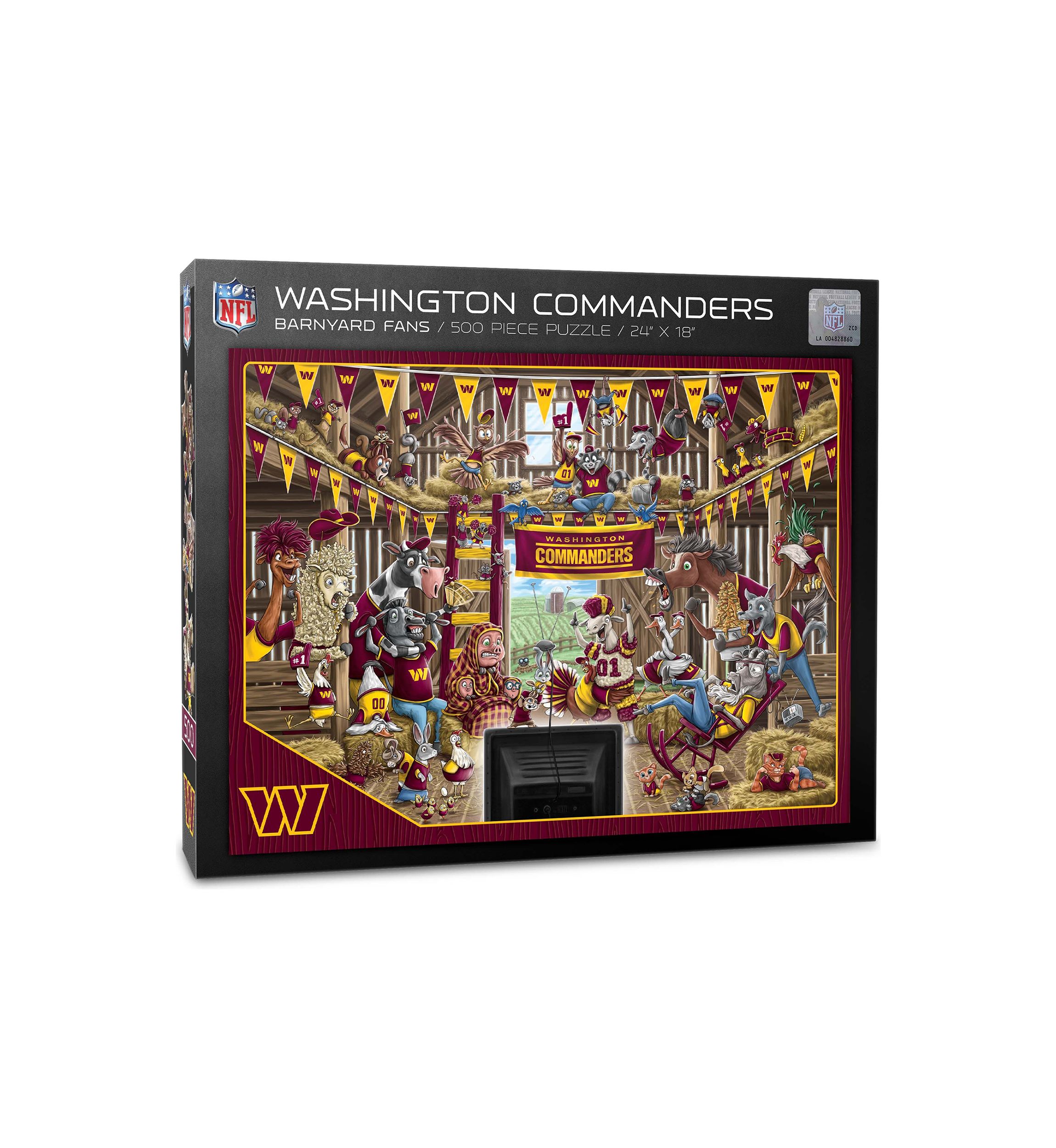YouTheFan NFL Washington Commanders Barnyard Fans 500pc Puzzle