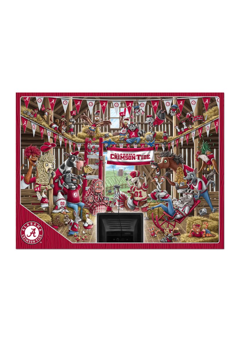 YouTheFan NCAA Alabama Crimson Tide Barnyard Fans 500pc Puzzle