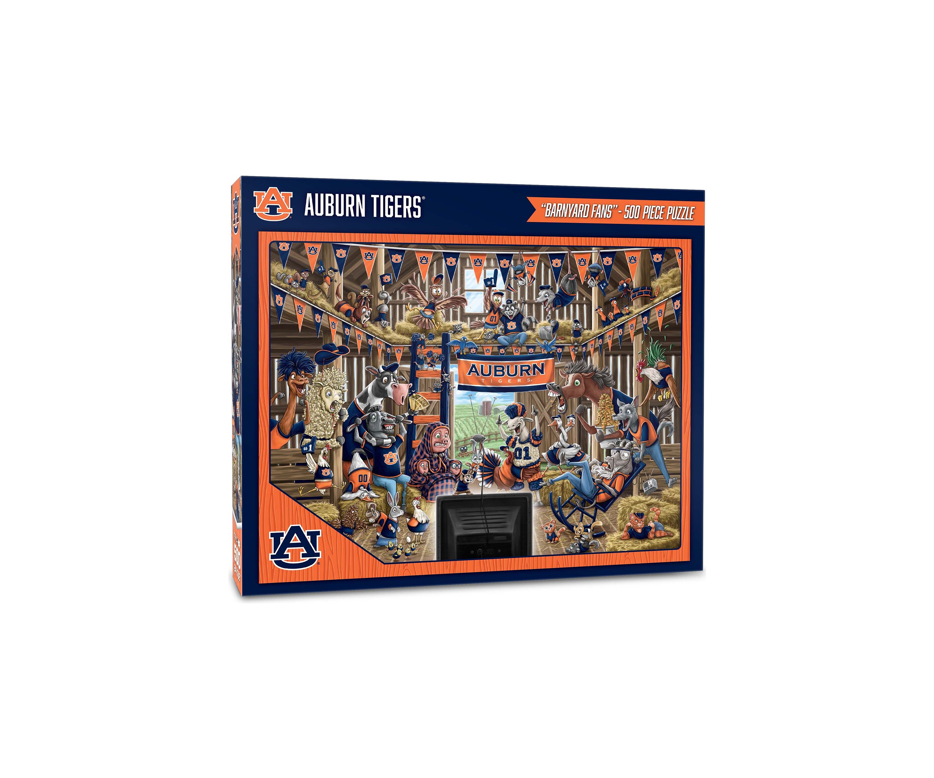 YouTheFan NCAA Auburn Tigers Barnyard Fans 500pc Puzzle