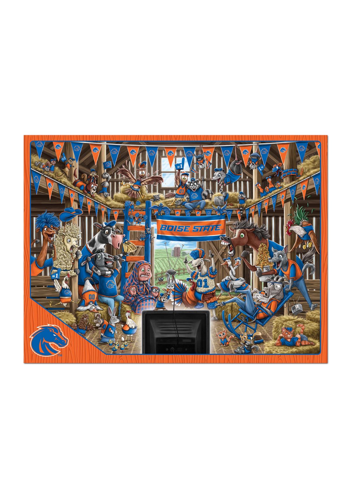 YouTheFan NCAA Boise State Broncos Barnyard Fans 500pc Puzzle