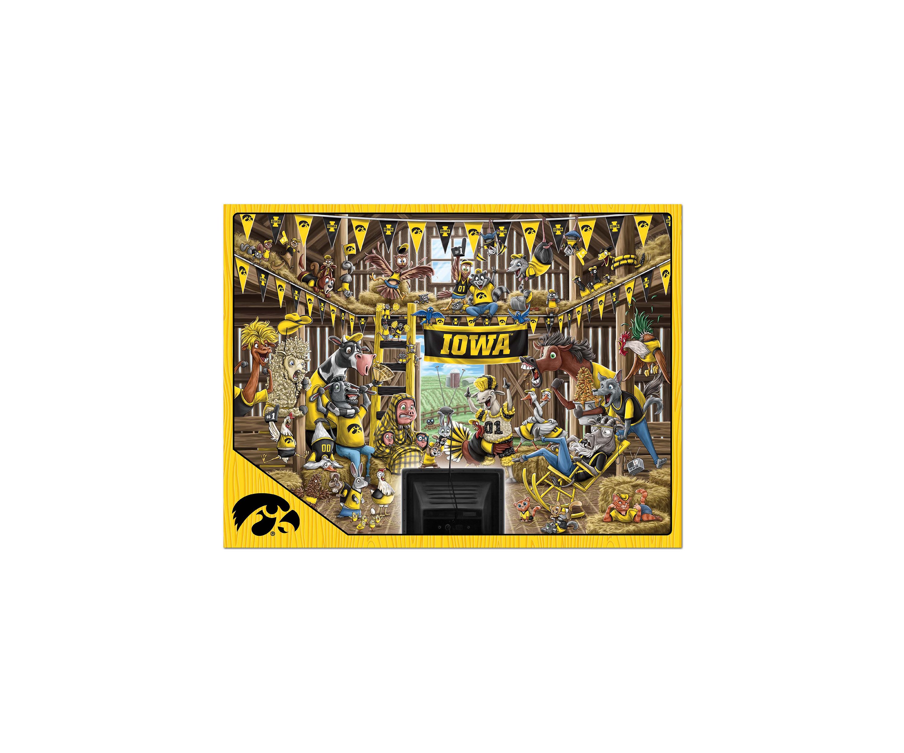 YouTheFan NCAA Iowa Hawkeyes Barnyard Fans 500pc Puzzle