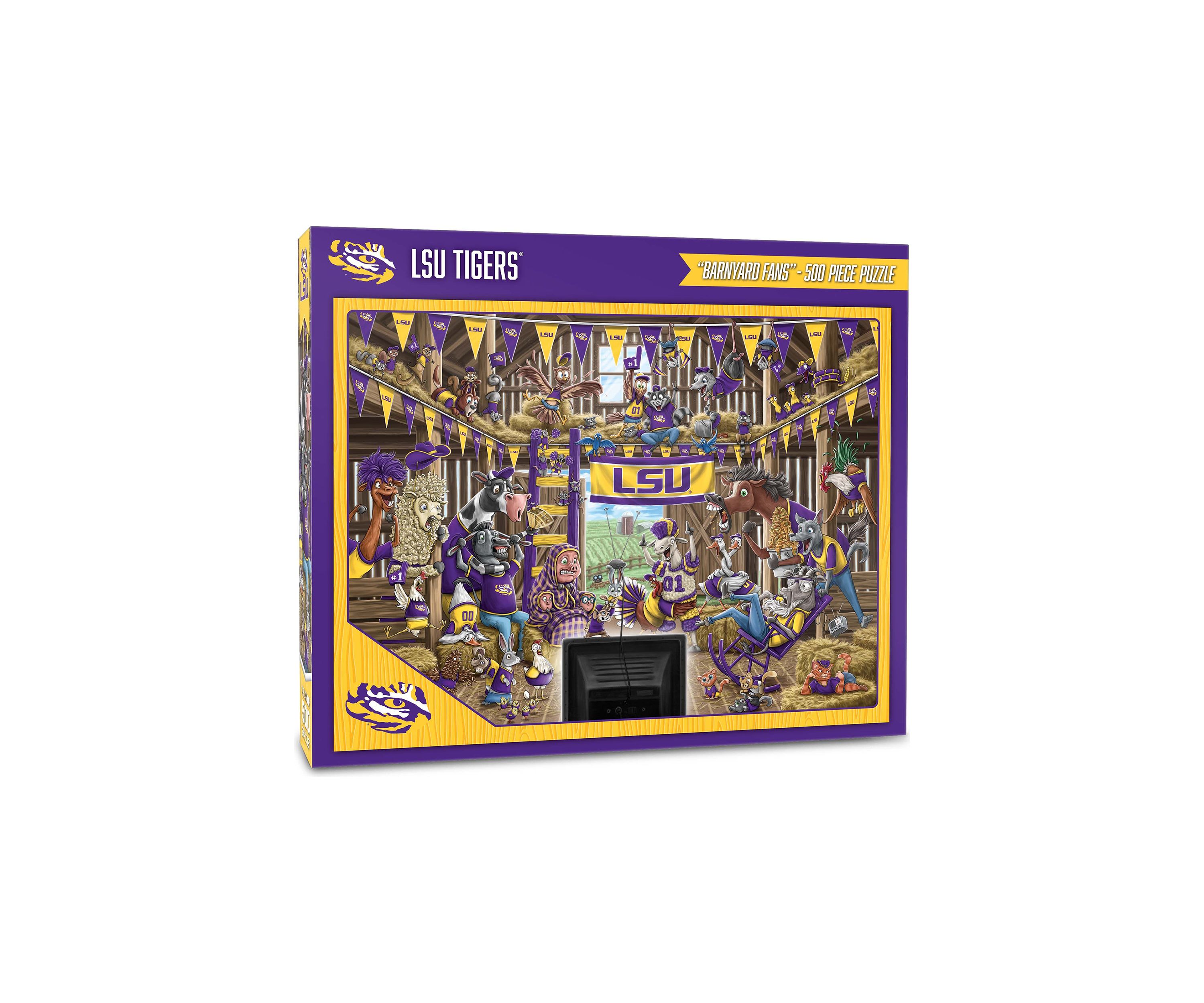YouTheFan NCAA LSU Tigers Barnyard Fans 500pc Puzzle
