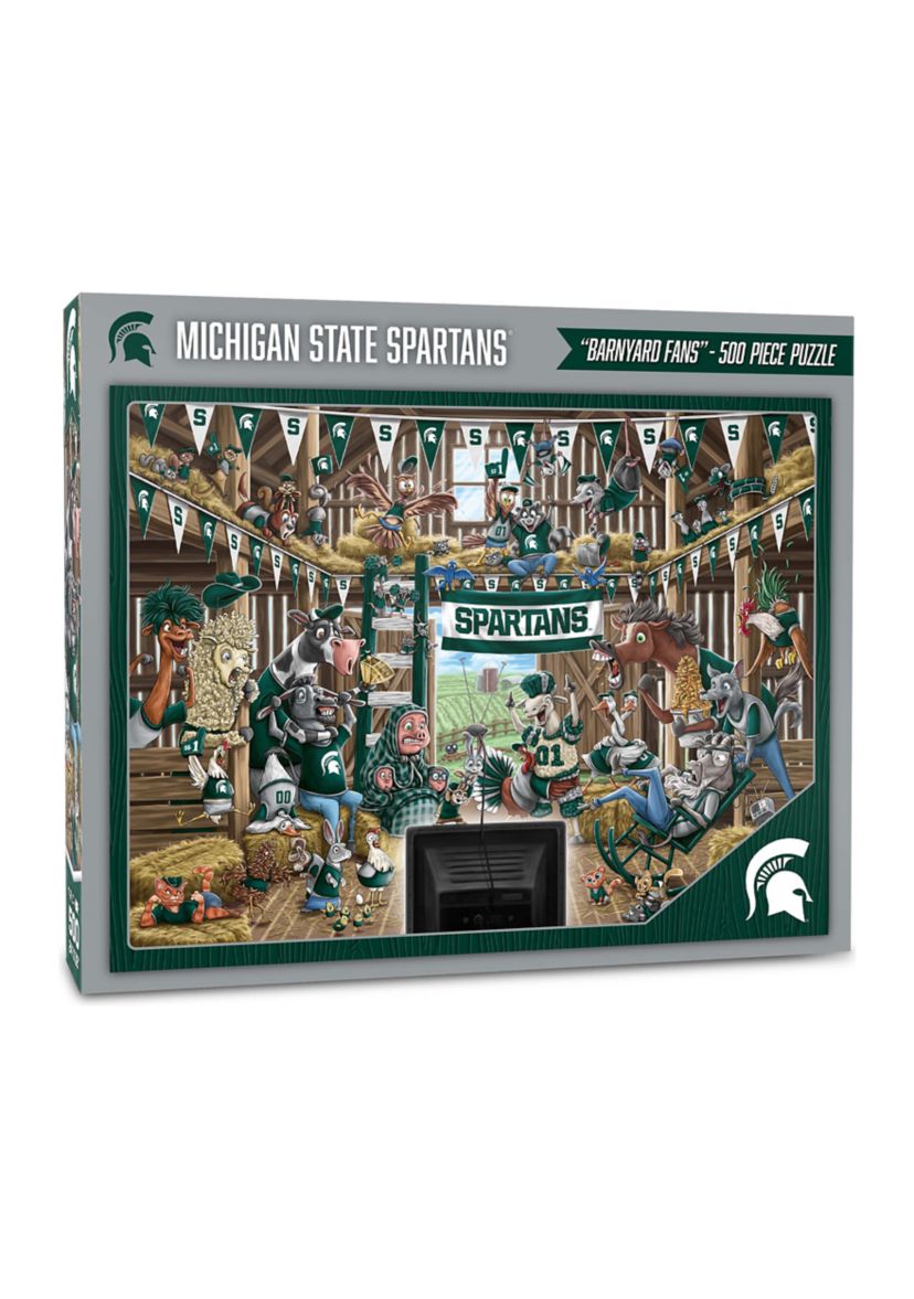 YouTheFan NCAA Michigan State Spartans Barnyard Fans 500pc Puzzle