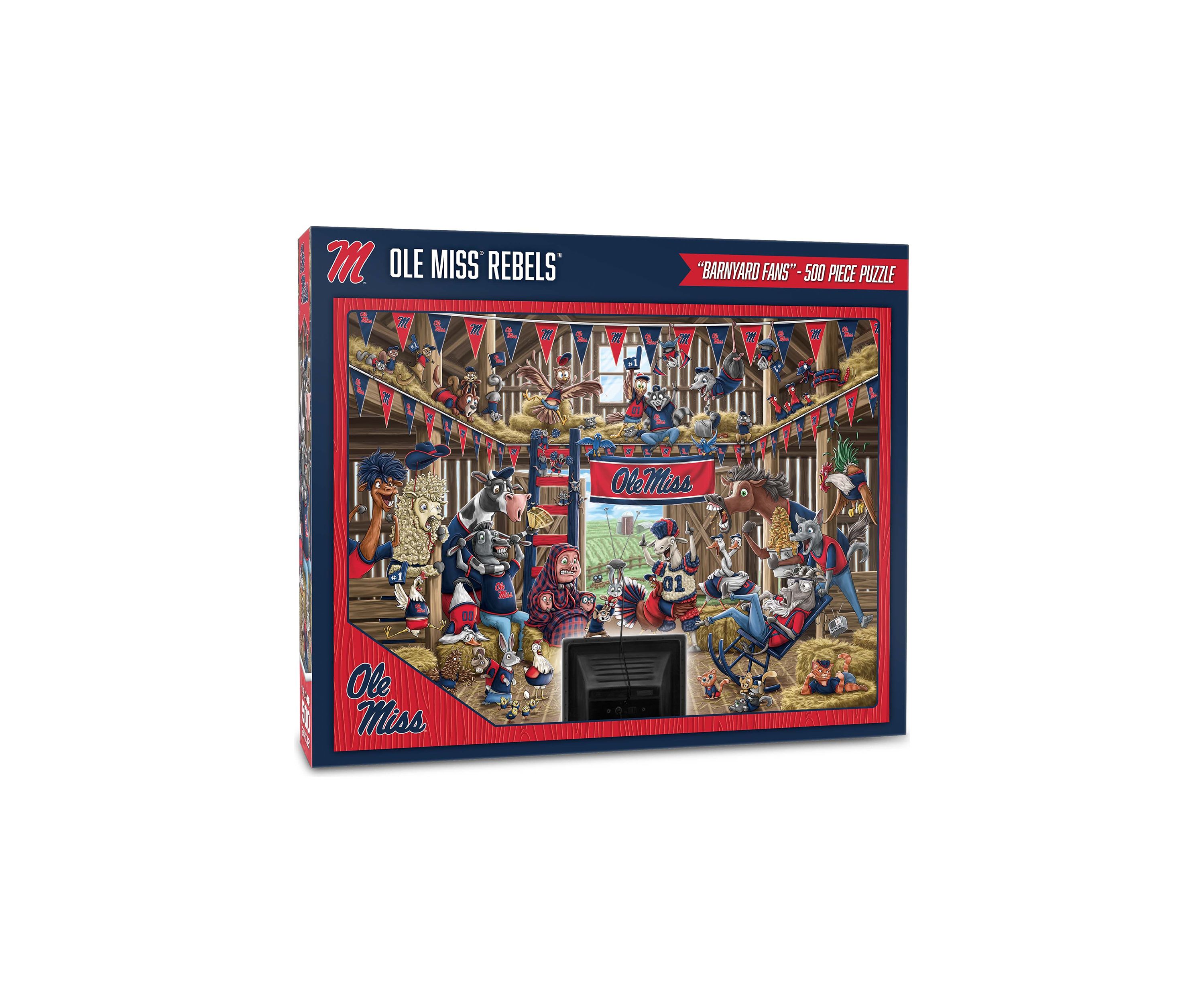 Ole Miss Rebels YouTheFan NCAA Mississippi Rebels Barnyard Fans 500pc Puzzle