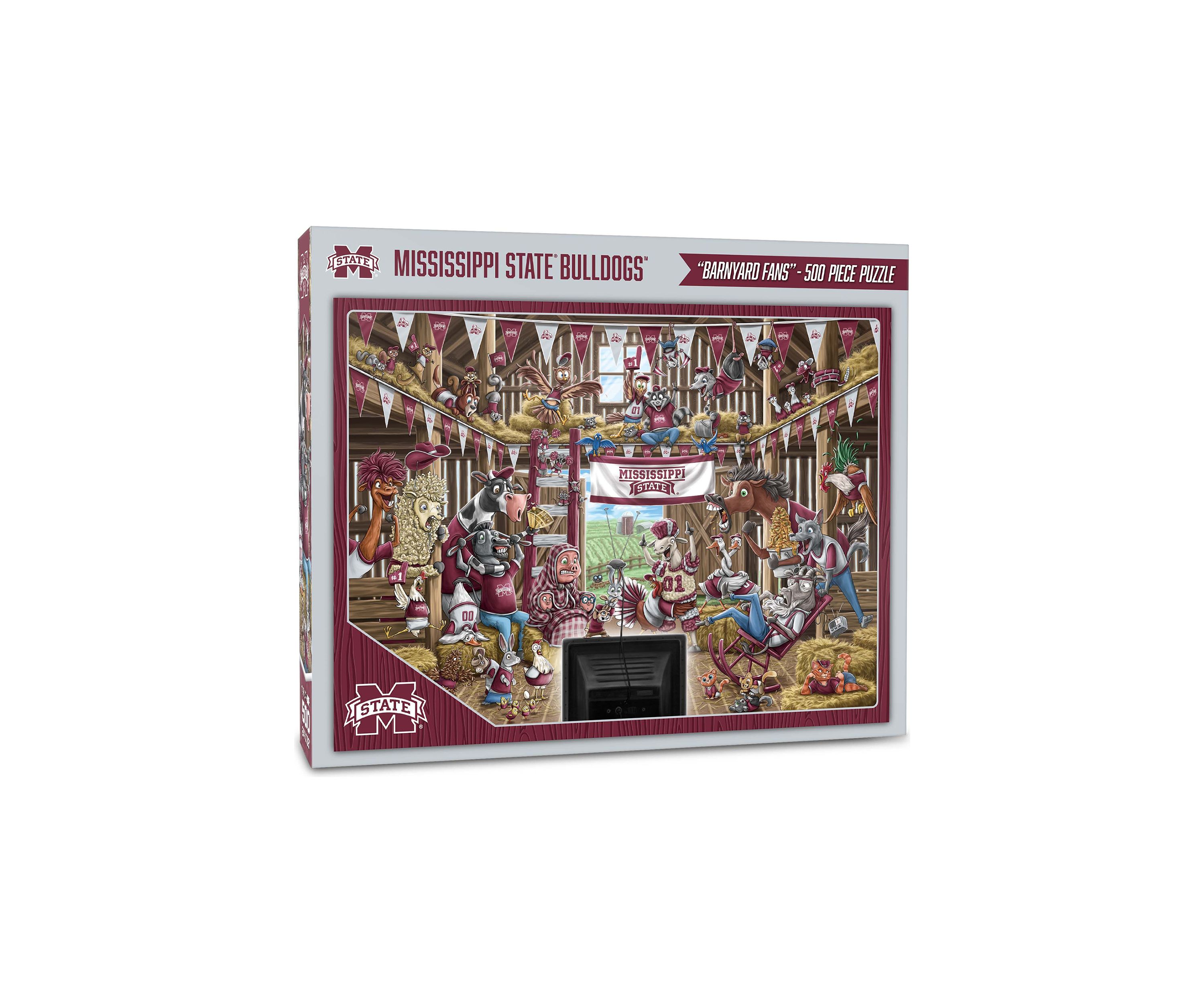 YouTheFan NCAA Mississippi State Bulldogs Barnyard Fans 500pc Puzzle