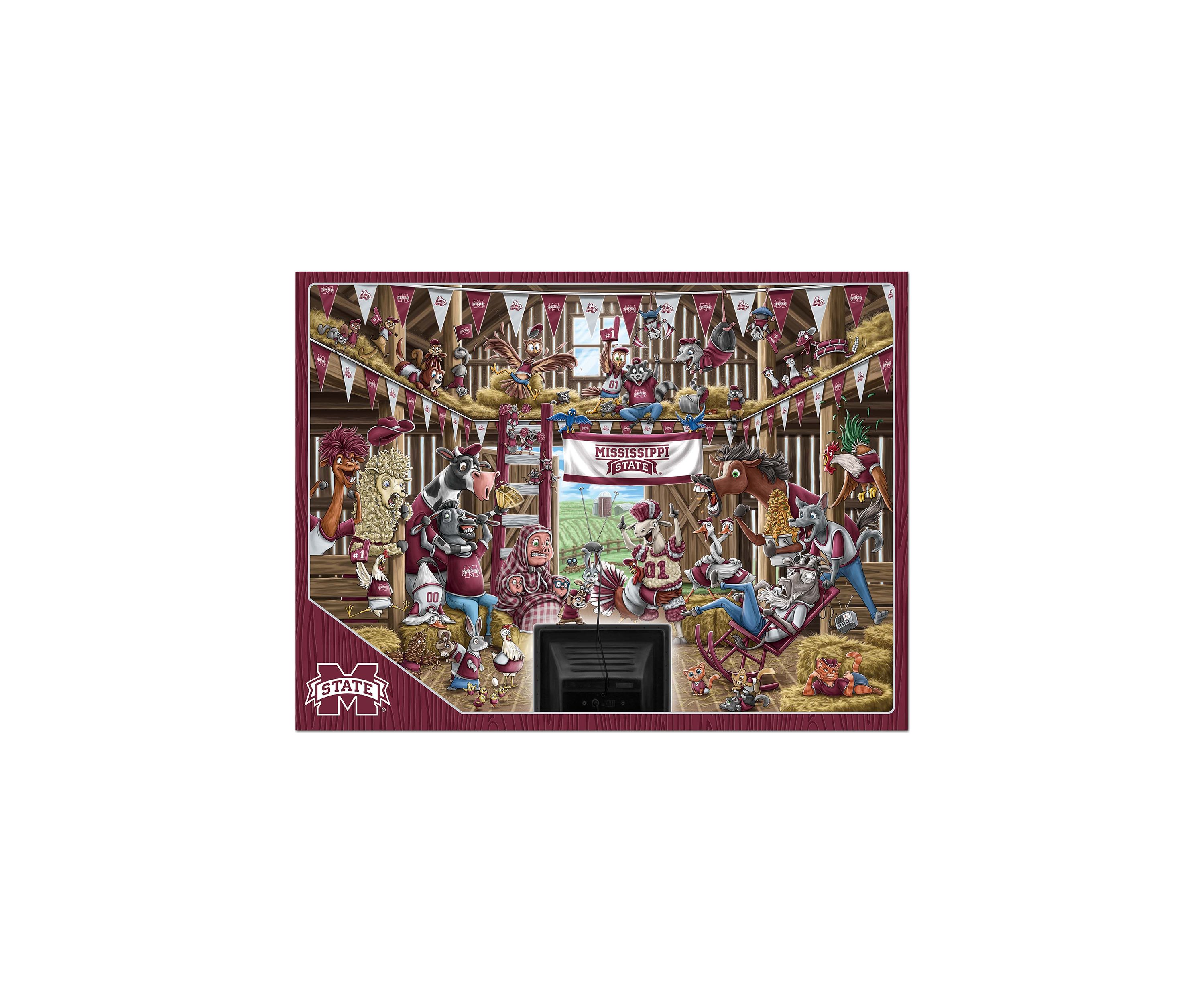 YouTheFan NCAA Mississippi State Bulldogs Barnyard Fans 500pc Puzzle