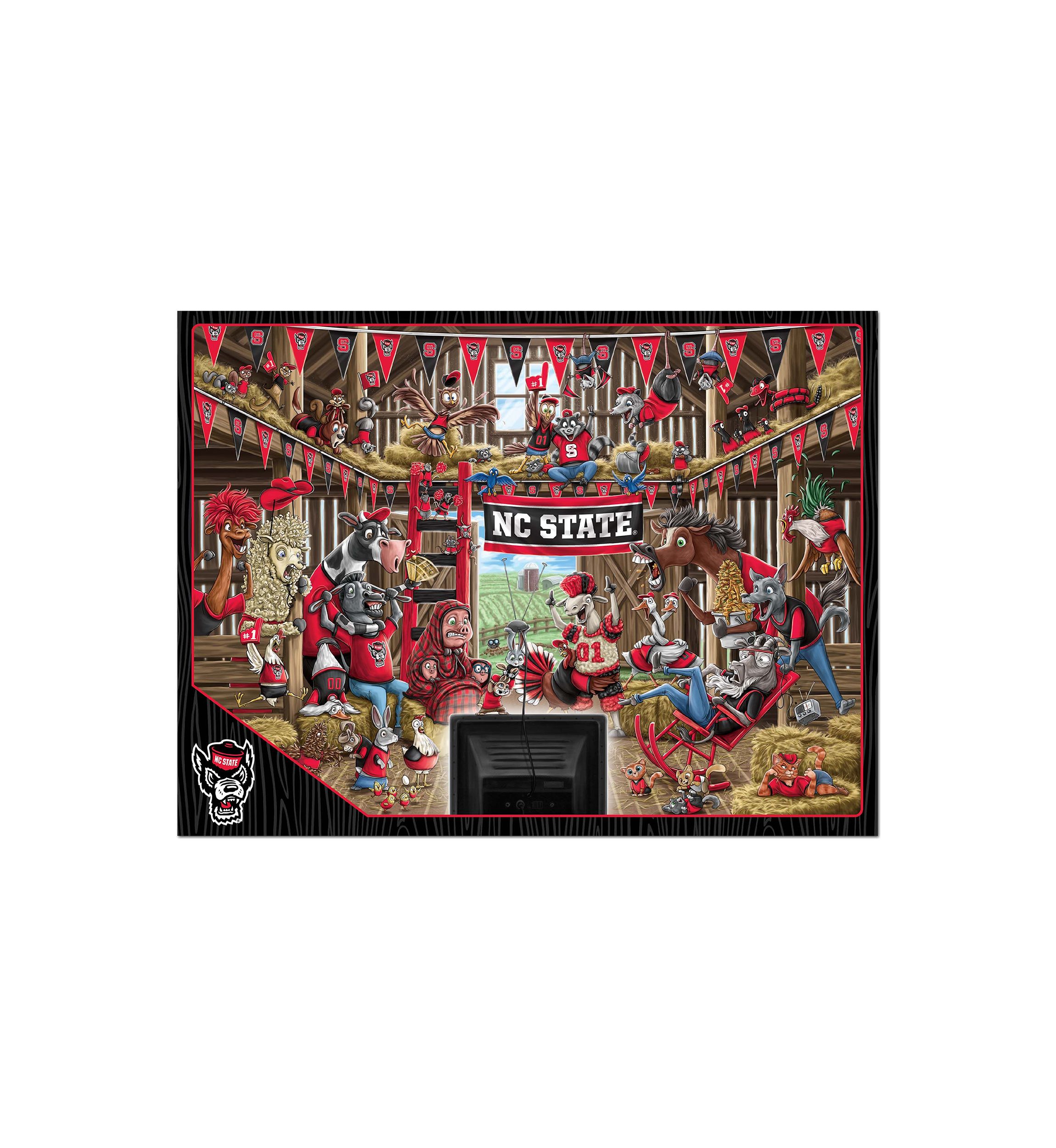 YouTheFan NCAA NC State Wolfpack Barnyard Fans 500pc Puzzle