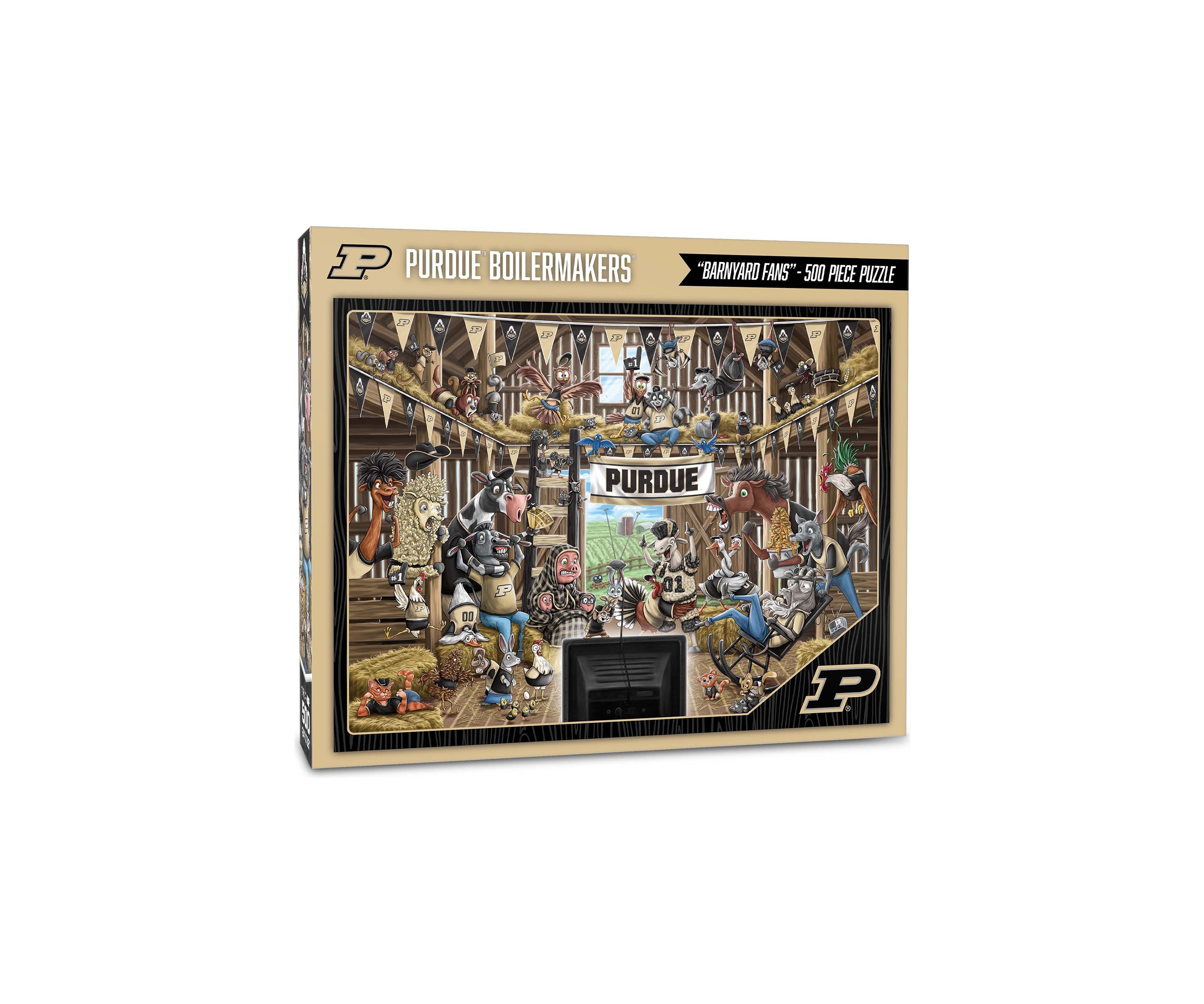 YouTheFan NCAA Purdue Boilermakers Barnyard Fans 500pc Puzzle
