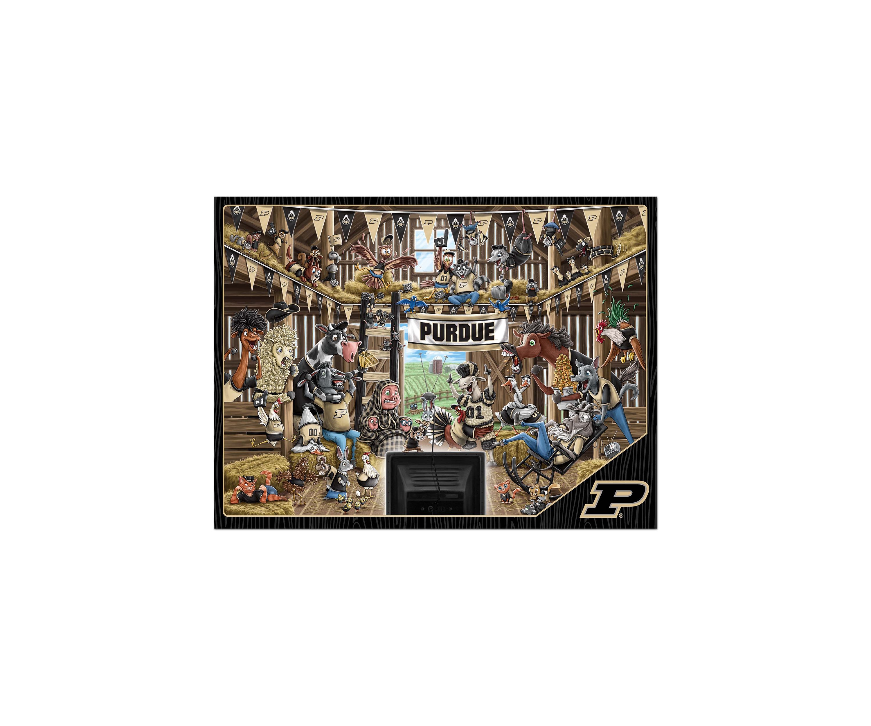 YouTheFan NCAA Purdue Boilermakers Barnyard Fans 500pc Puzzle