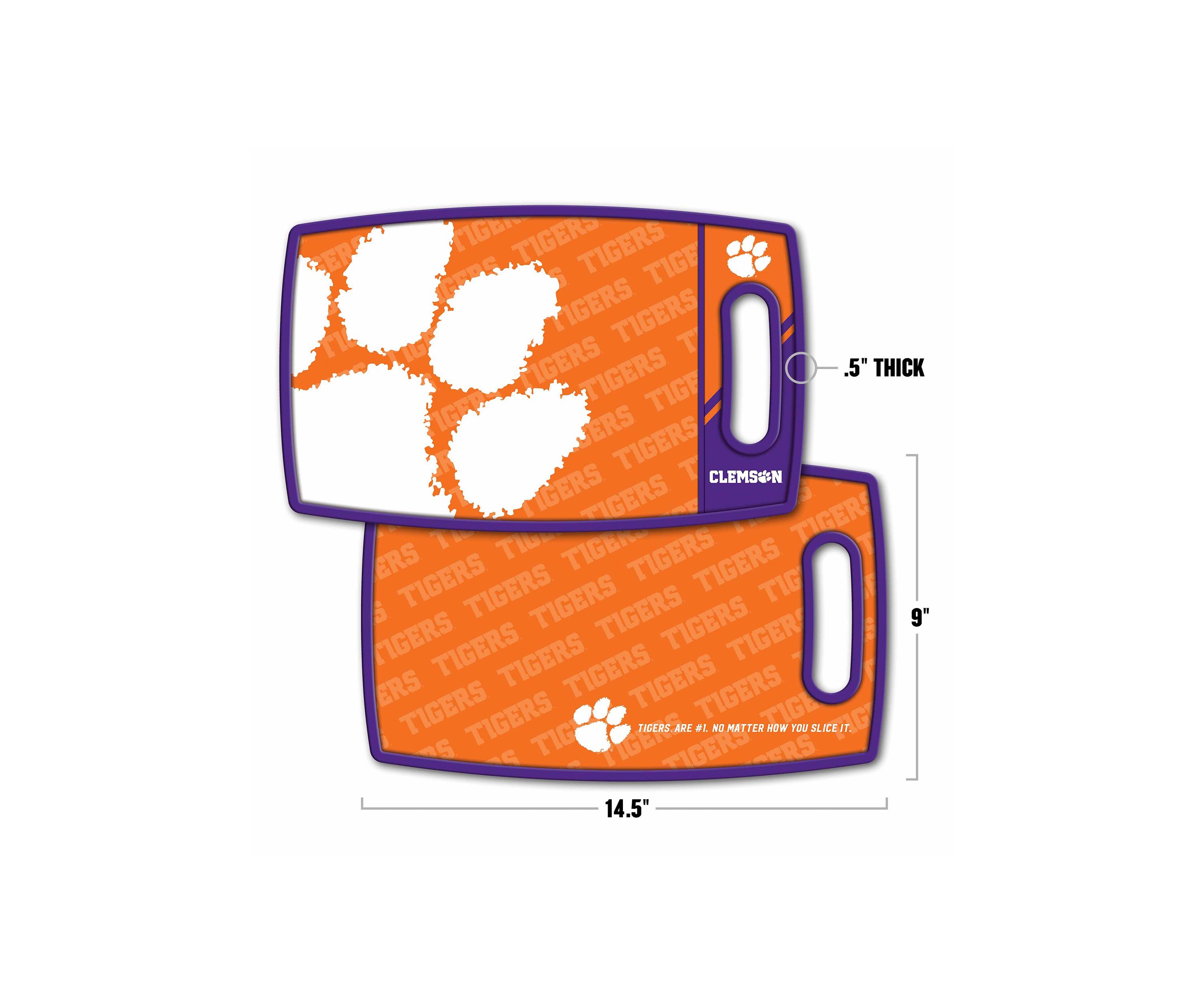 YouTheFan NCAA Clemson Tigers Logo Series Cutting Board