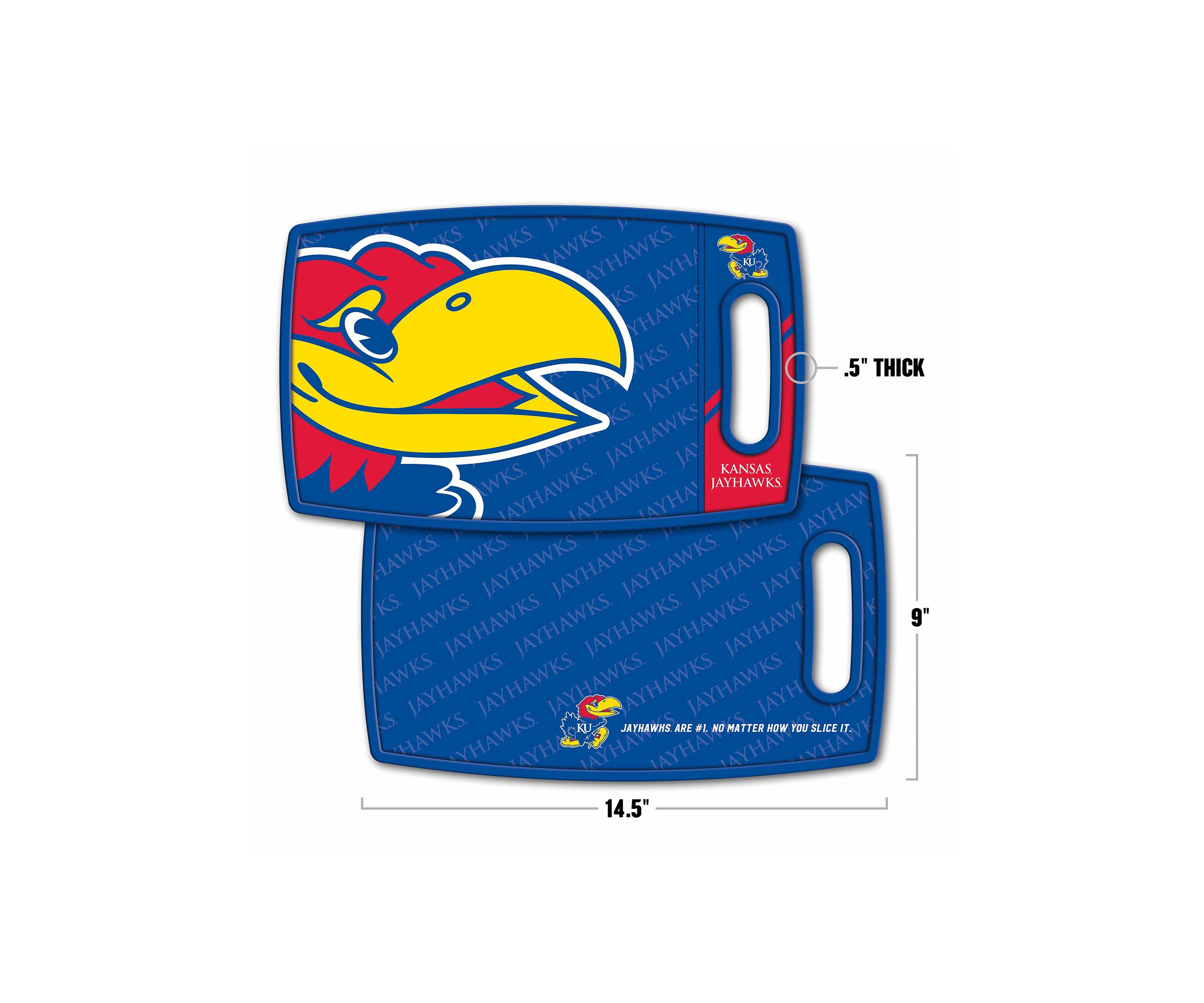 YouTheFan NCAA Kansas Jayhawks Logo Series Cutting Board