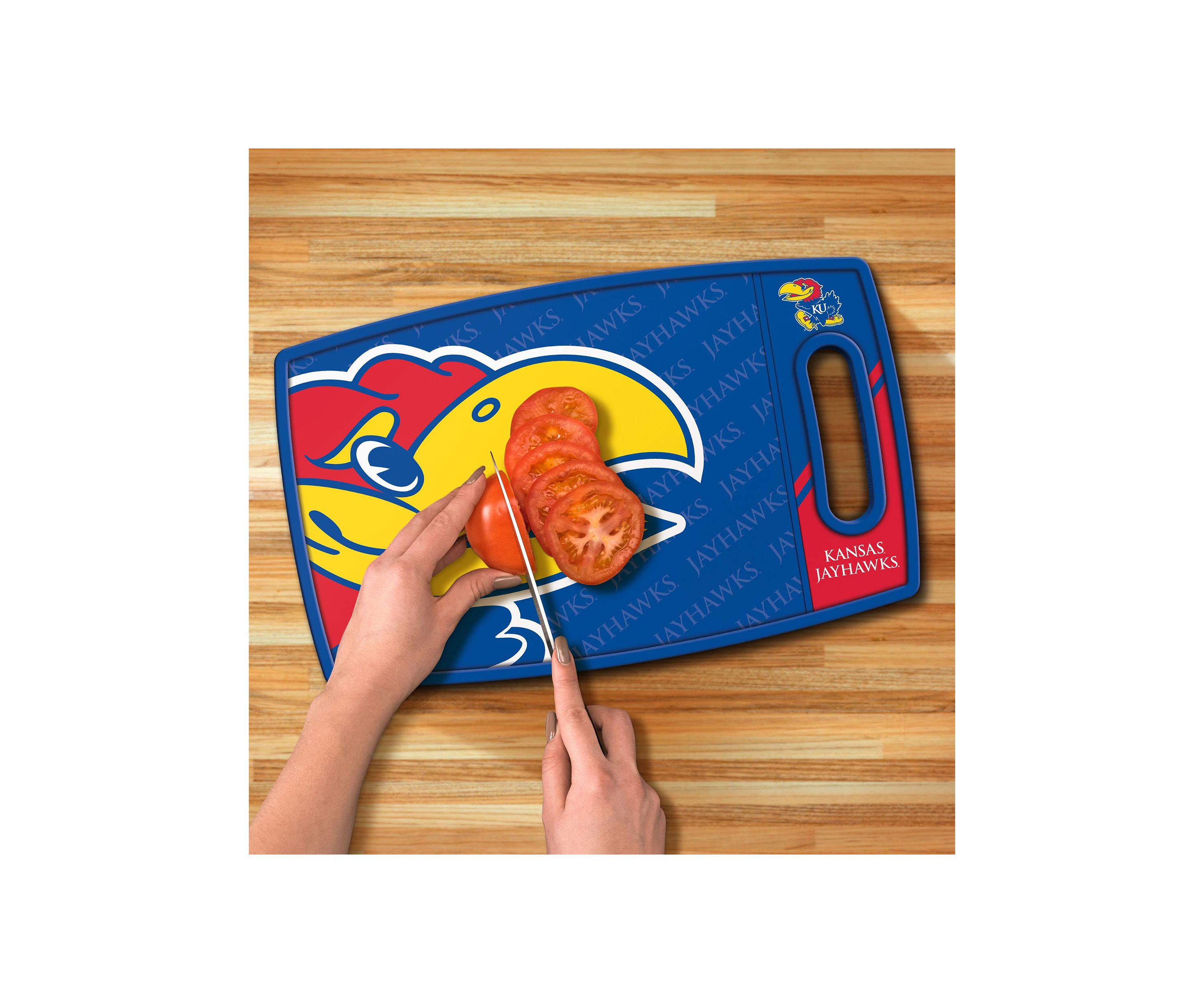 YouTheFan NCAA Kansas Jayhawks Logo Series Cutting Board