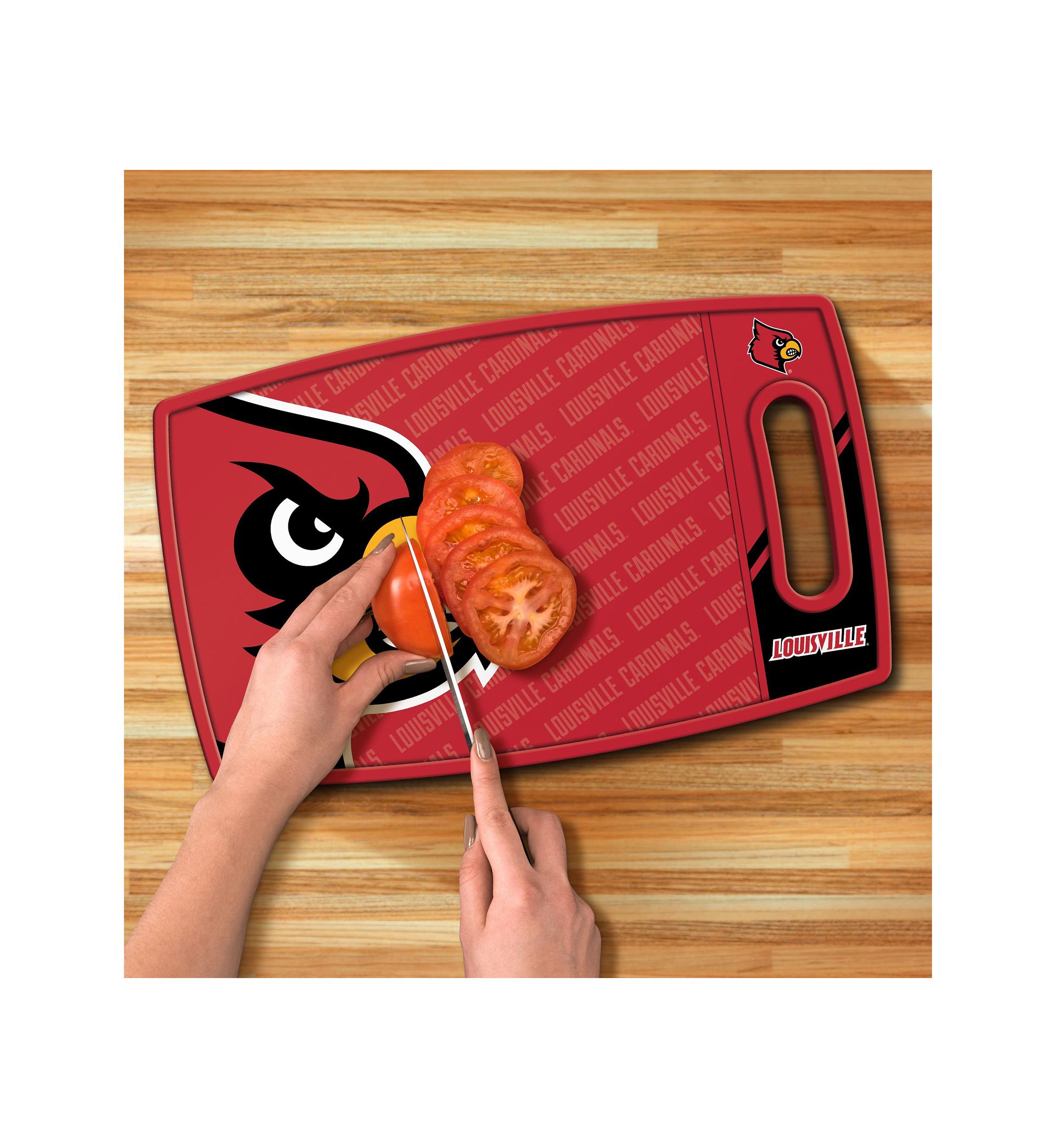 YouTheFan NCAA Louisville Cardinals Logo Series Cutting Board