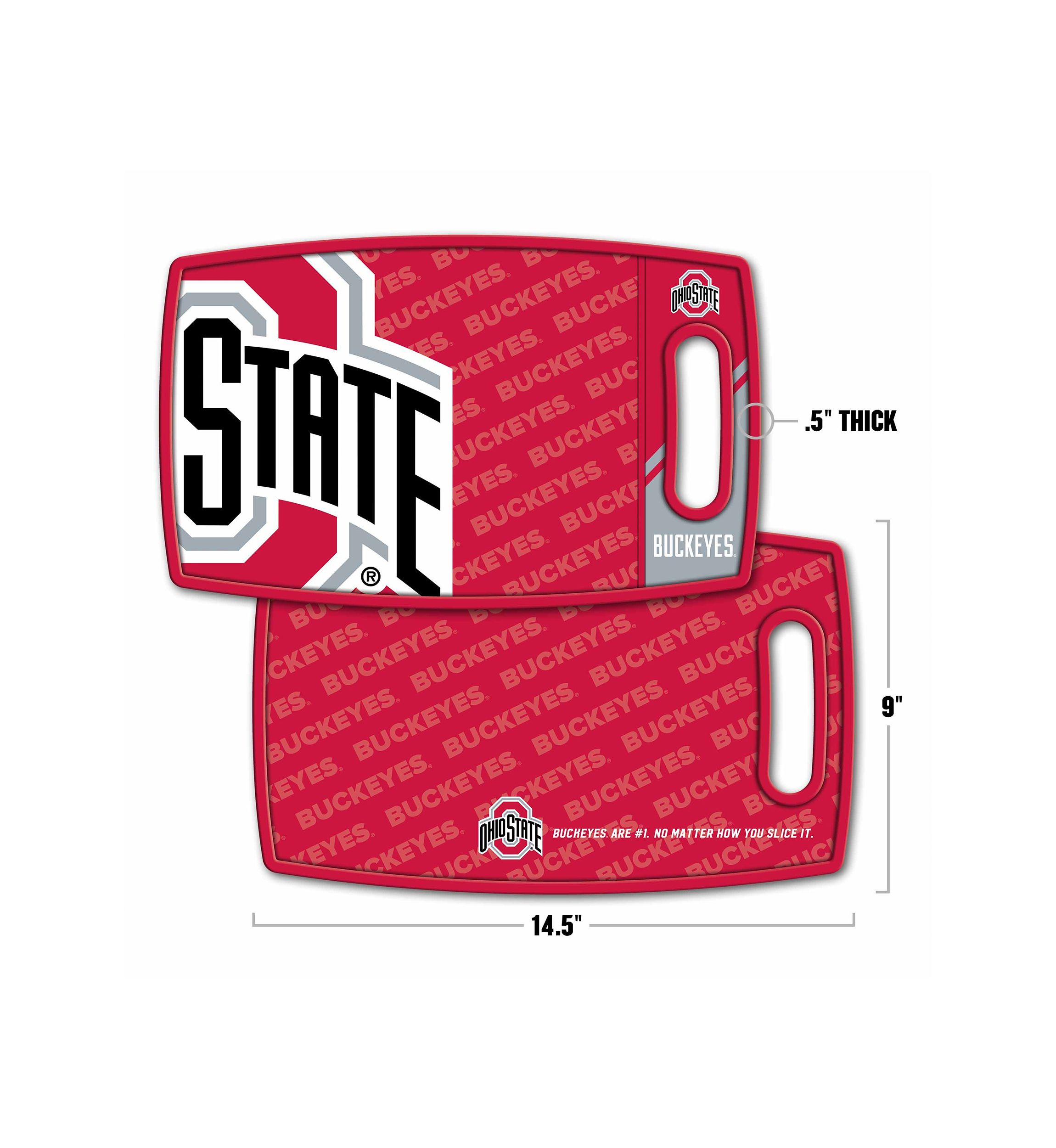YouTheFan NCAA Ohio State Buckeyes Logo Series Cutting Board