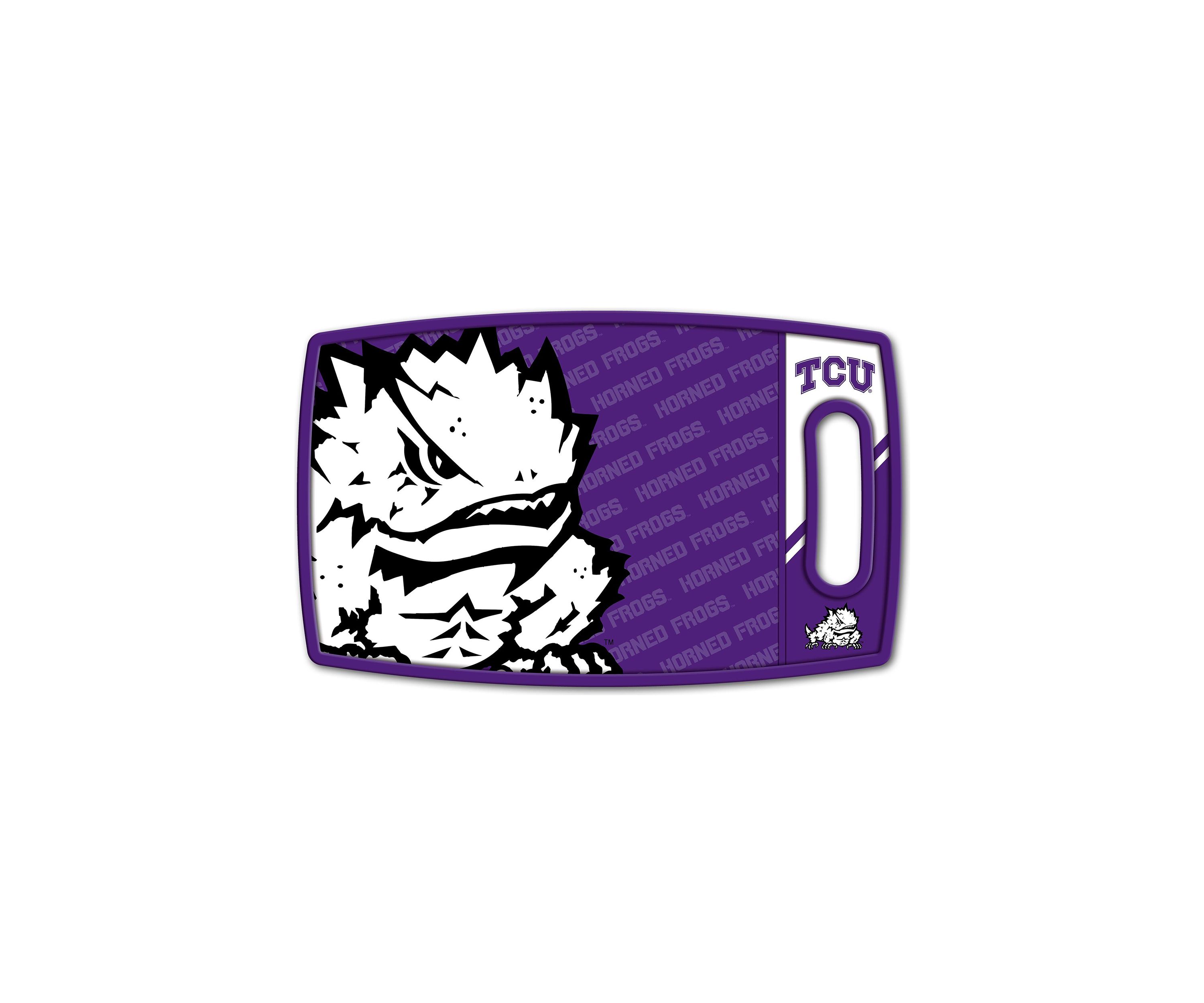 YouTheFan NCAA TCU Horned Frogs Logo Series Cutting Board