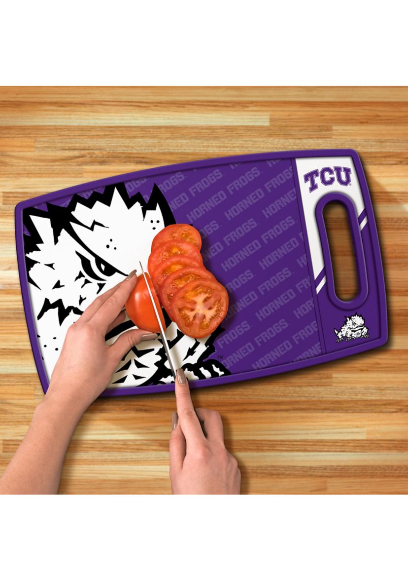 YouTheFan NCAA TCU Horned Frogs Logo Series Cutting Board