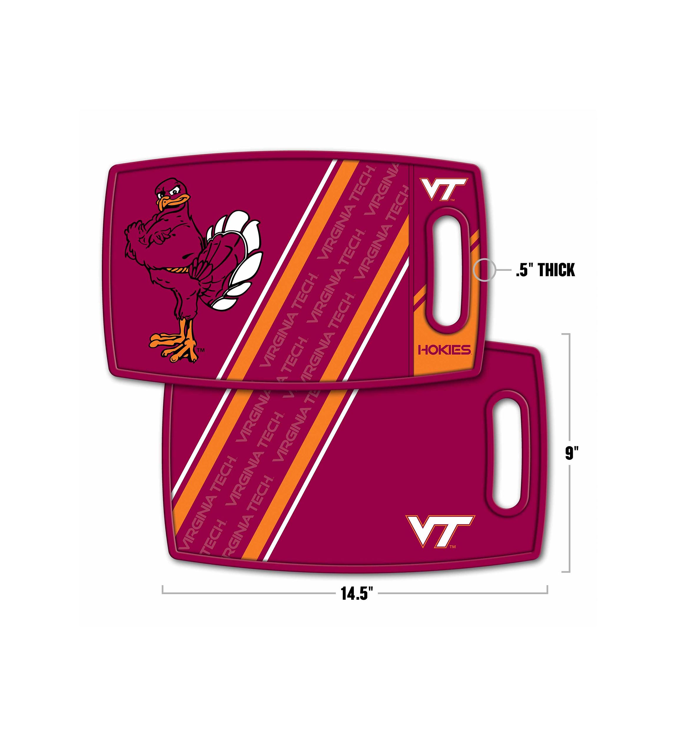 YouTheFan NCAA Virginia Tech Hokies Logo Series Cutting Board