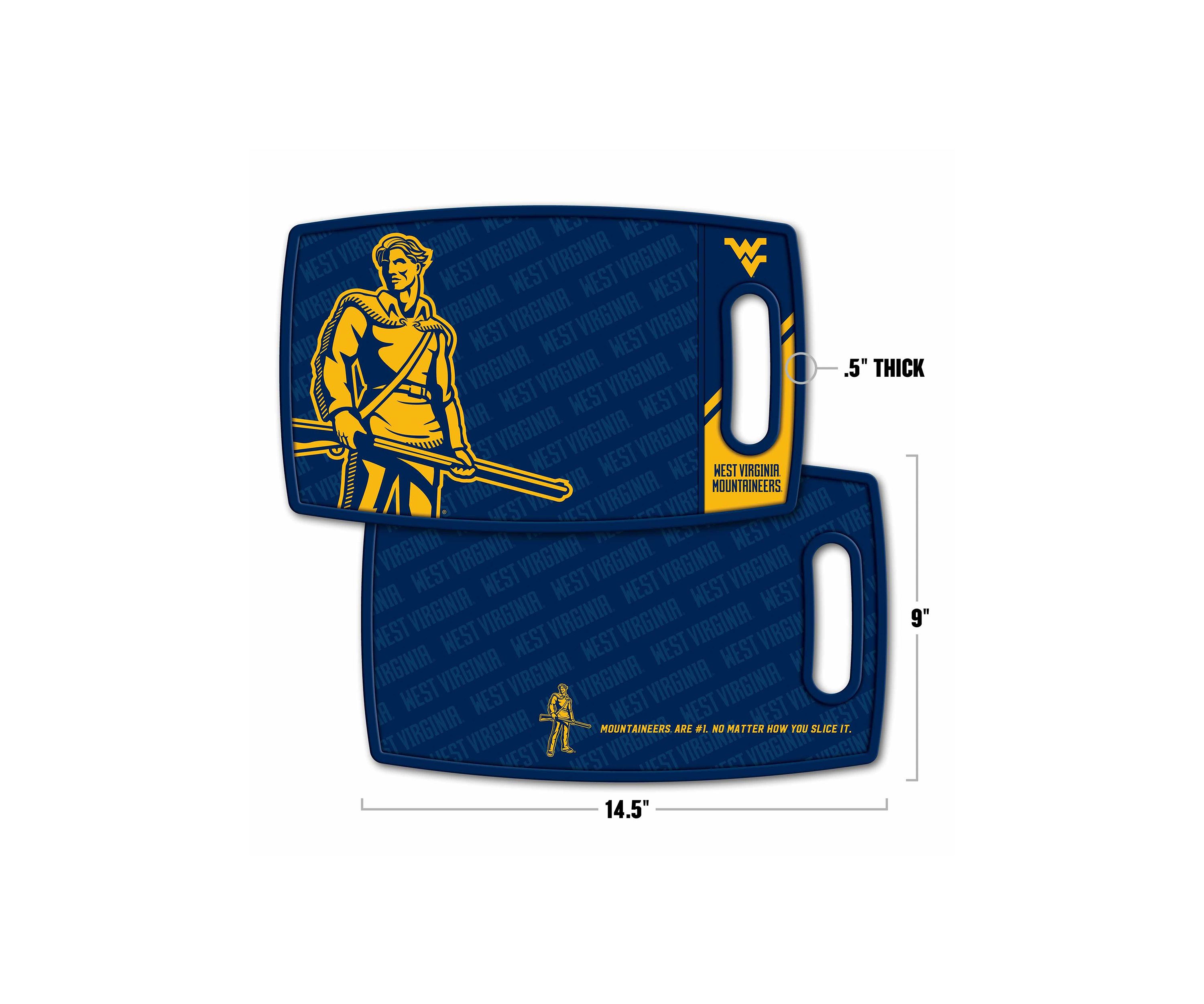 YouTheFan NCAA West Virginia Mountaineers Logo Series Cutting Board