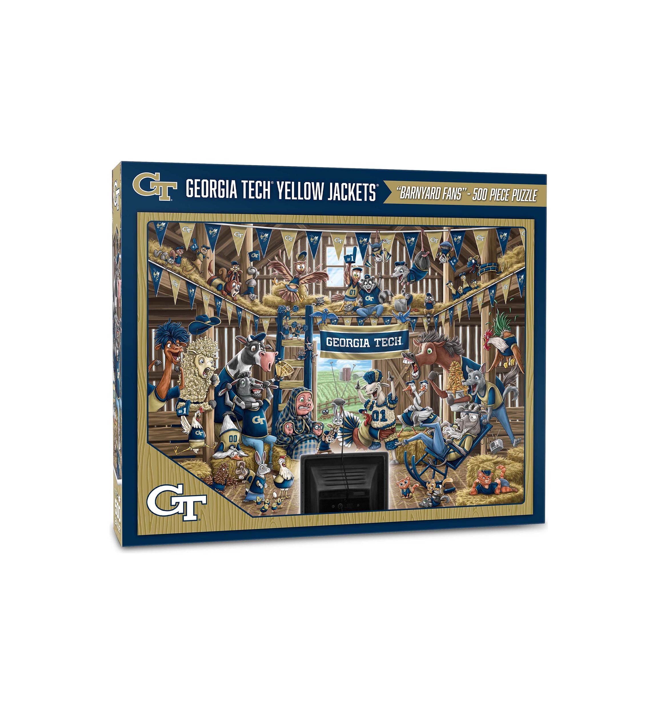 YouTheFan NCAA Georgia Tech Yellow Jackets Barnyard Fans 500pc Puzzle