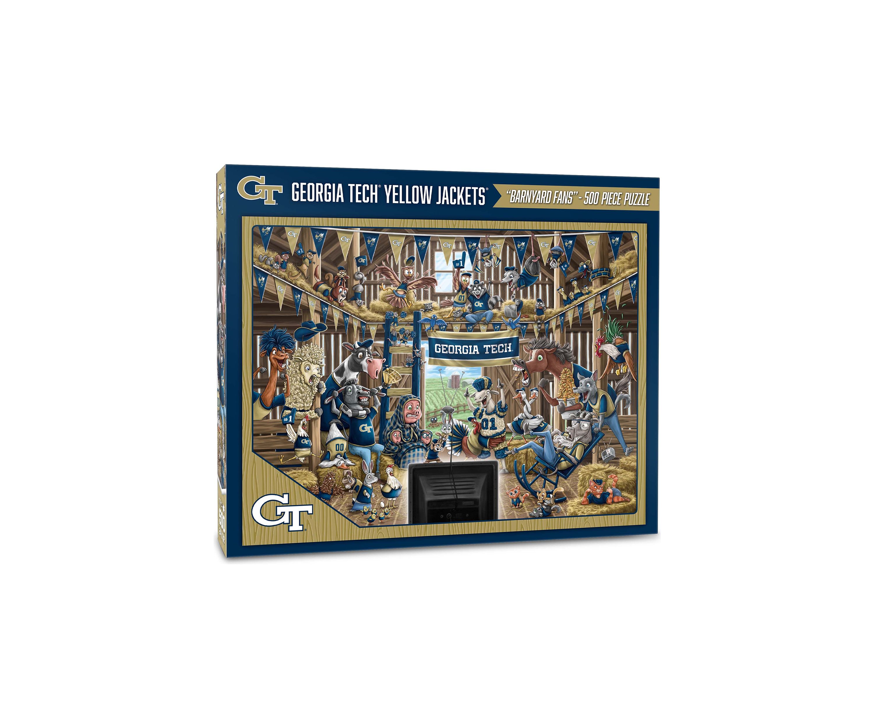 YouTheFan NCAA Georgia Tech Yellow Jackets Barnyard Fans 500pc Puzzle