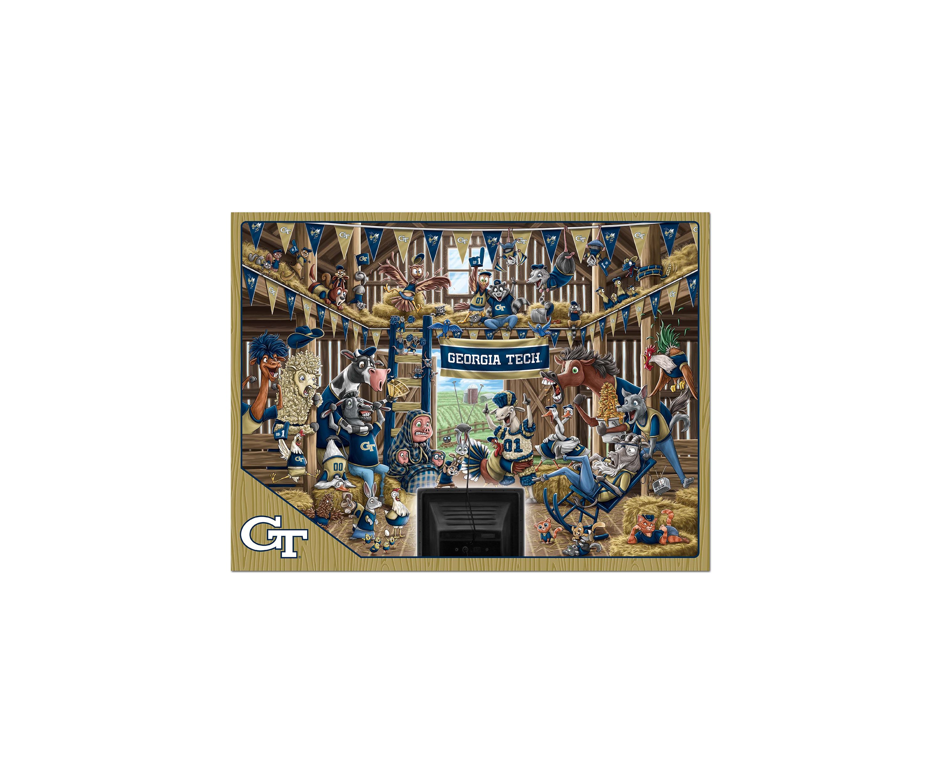 YouTheFan NCAA Georgia Tech Yellow Jackets Barnyard Fans 500pc Puzzle