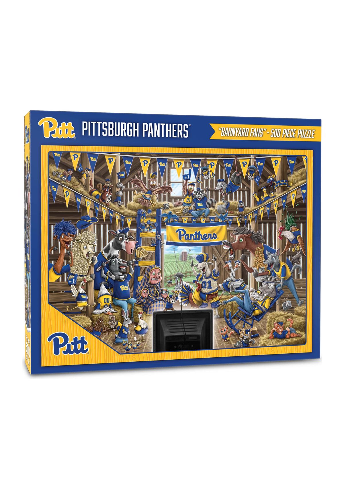 YouTheFan NCAA Pittsburgh Panthers Barnyard Fans 500pc Puzzle